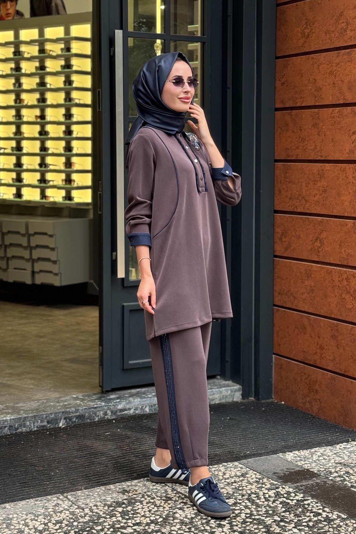 FUAT GÜRŞEN Pantolonlu Takım 26K-6214 Kahve