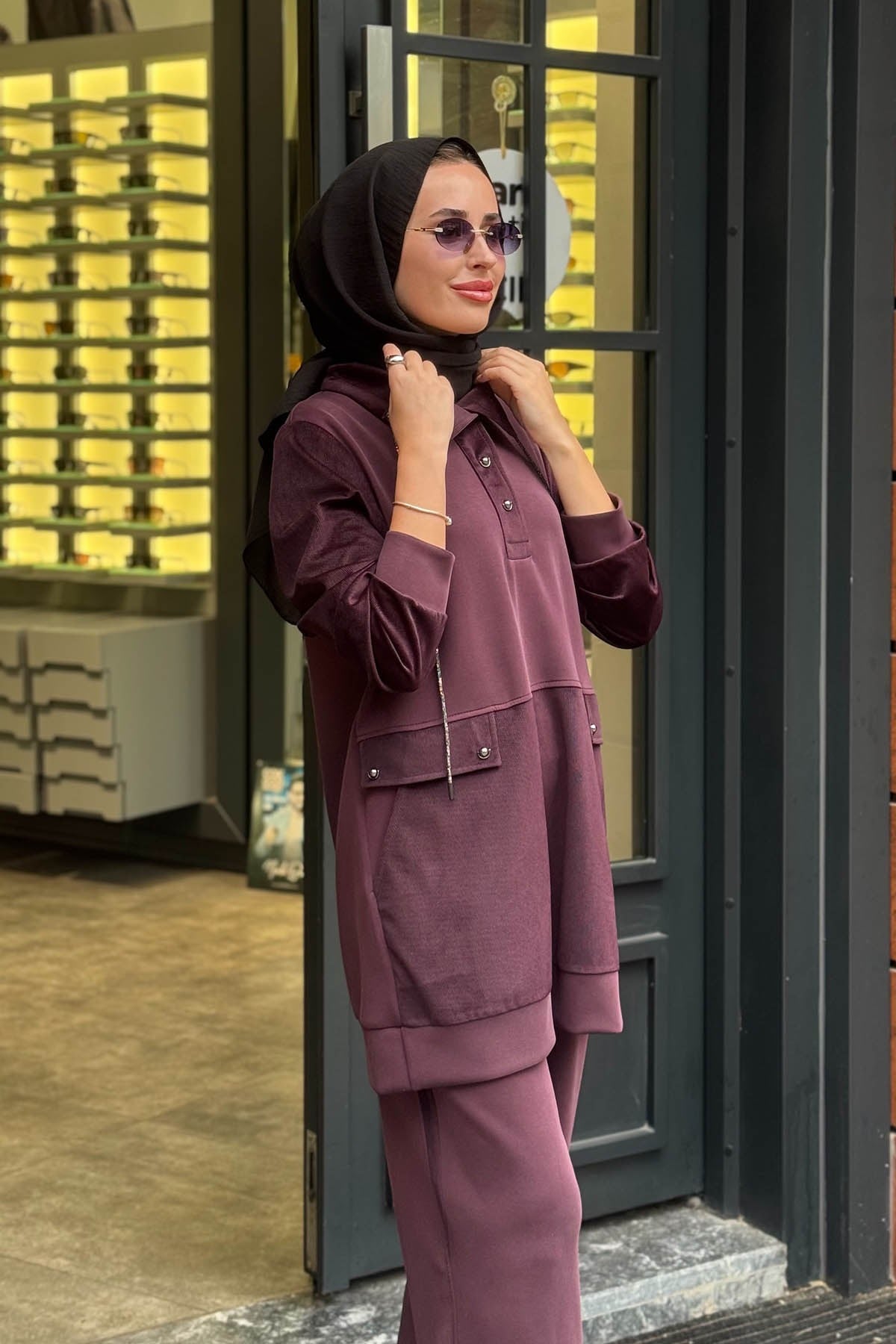 FUAT GÜRŞEN Pantolonlu Takım 26K-6216 Mürdüm