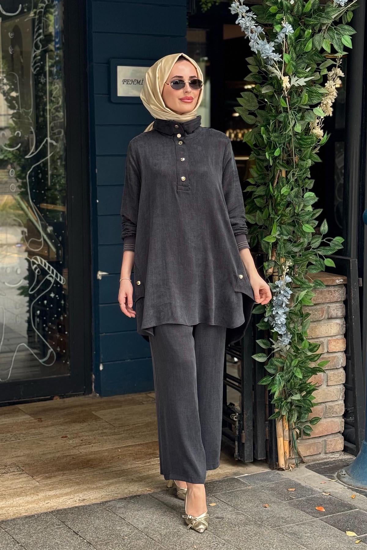 FUAT GÜRŞEN Pantolonlu Takım 26Y-5305-1 Siyah