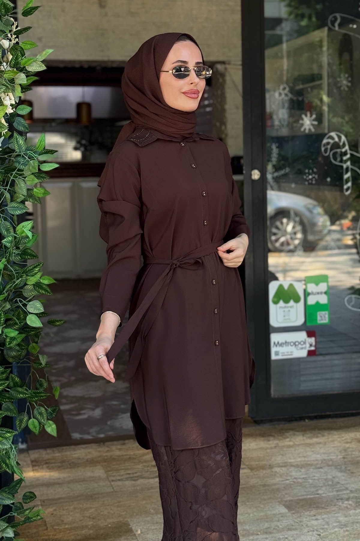 FUAT GÜRŞEN Pantolonlu Takım 26Y-5381T Kahve