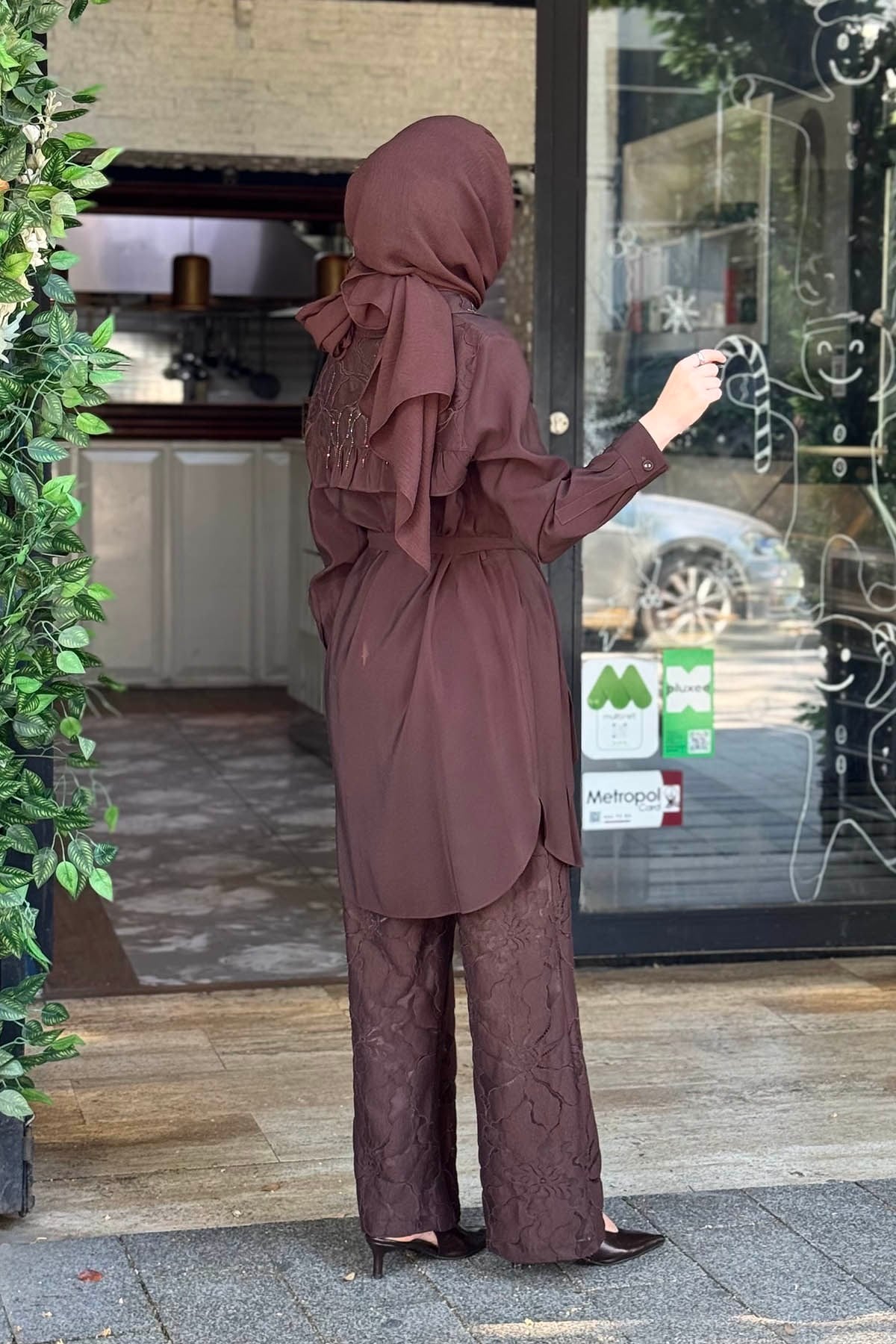 FUAT GÜRŞEN Pantolonlu Takım 26Y-5381T Kahve