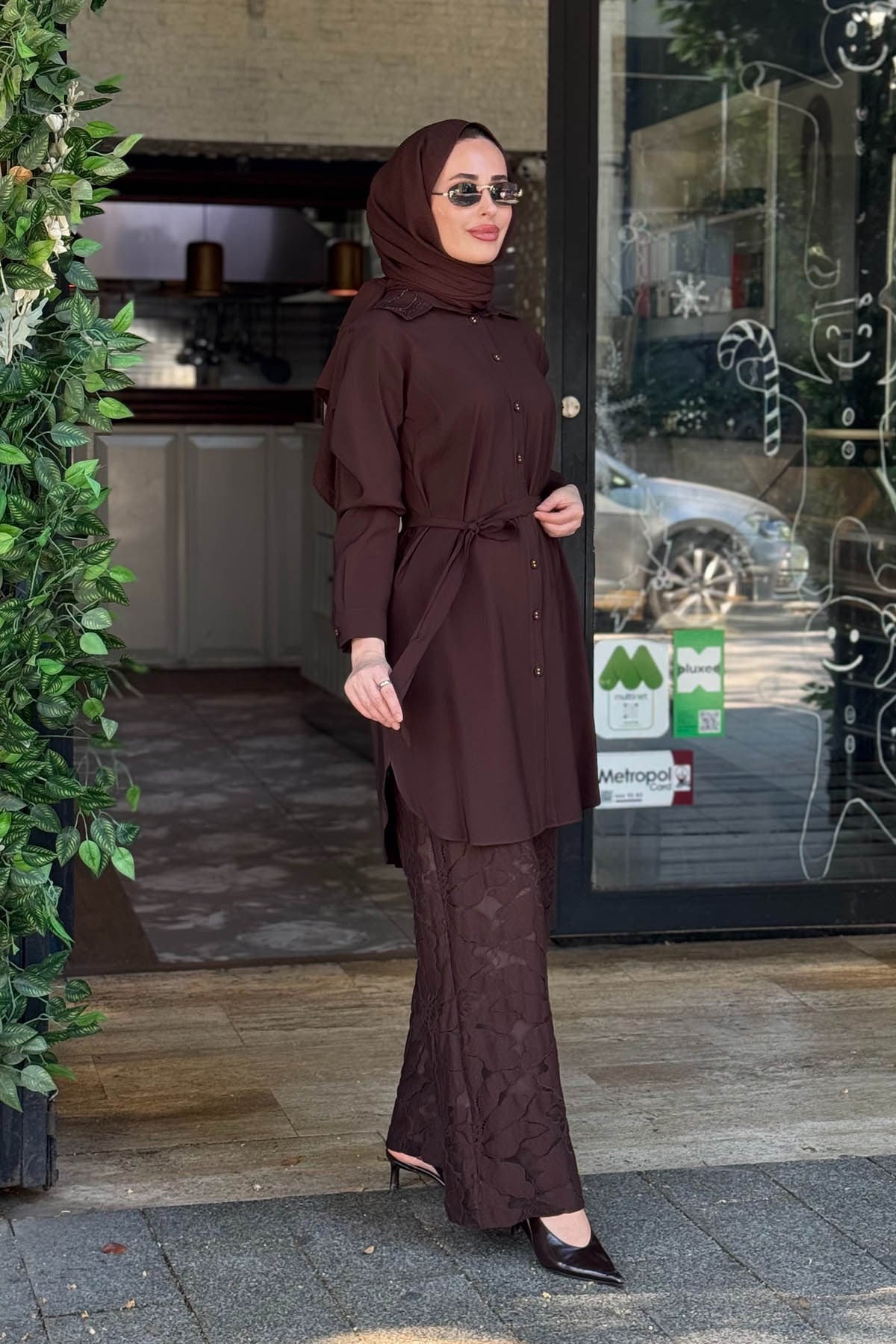 FUAT GÜRŞEN Pantolonlu Takım 26Y-5381T Kahve