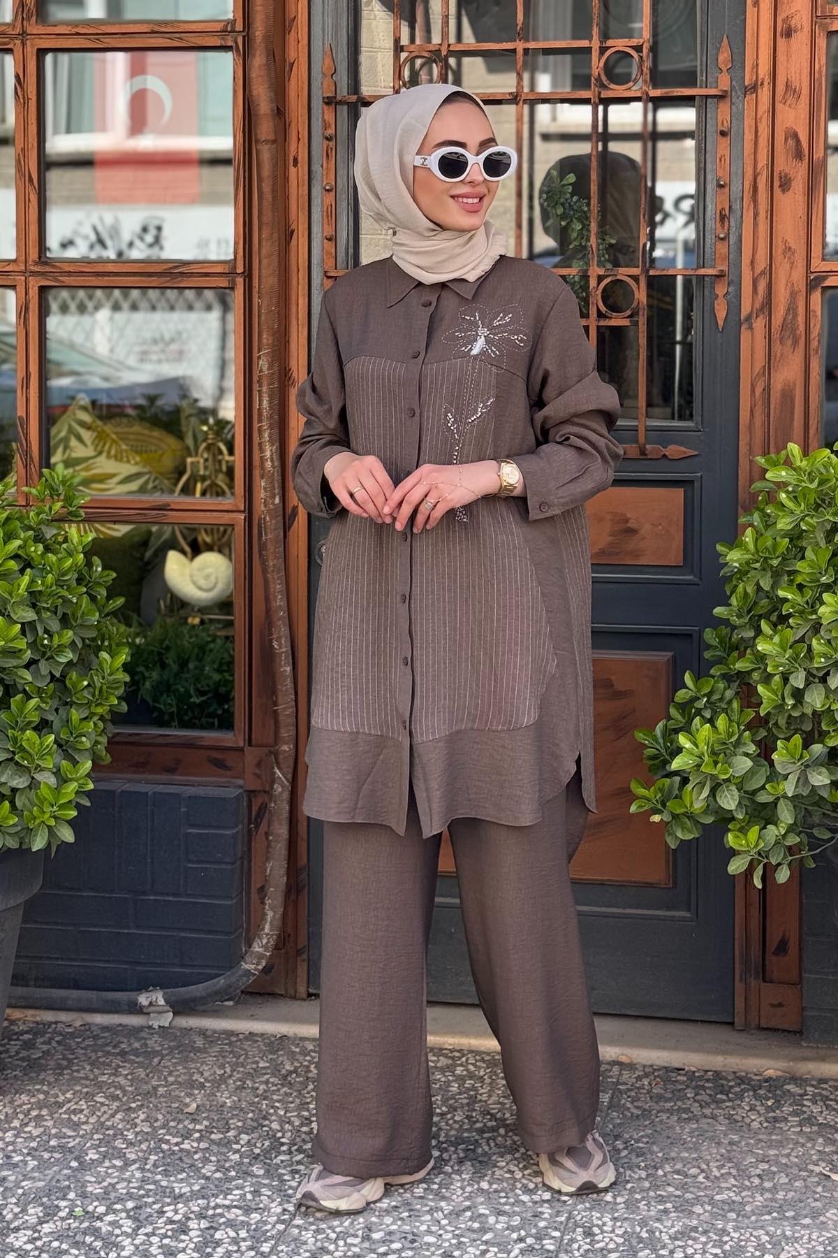 FUAT GÜRŞEN Takım 25Y-3328 Kahve