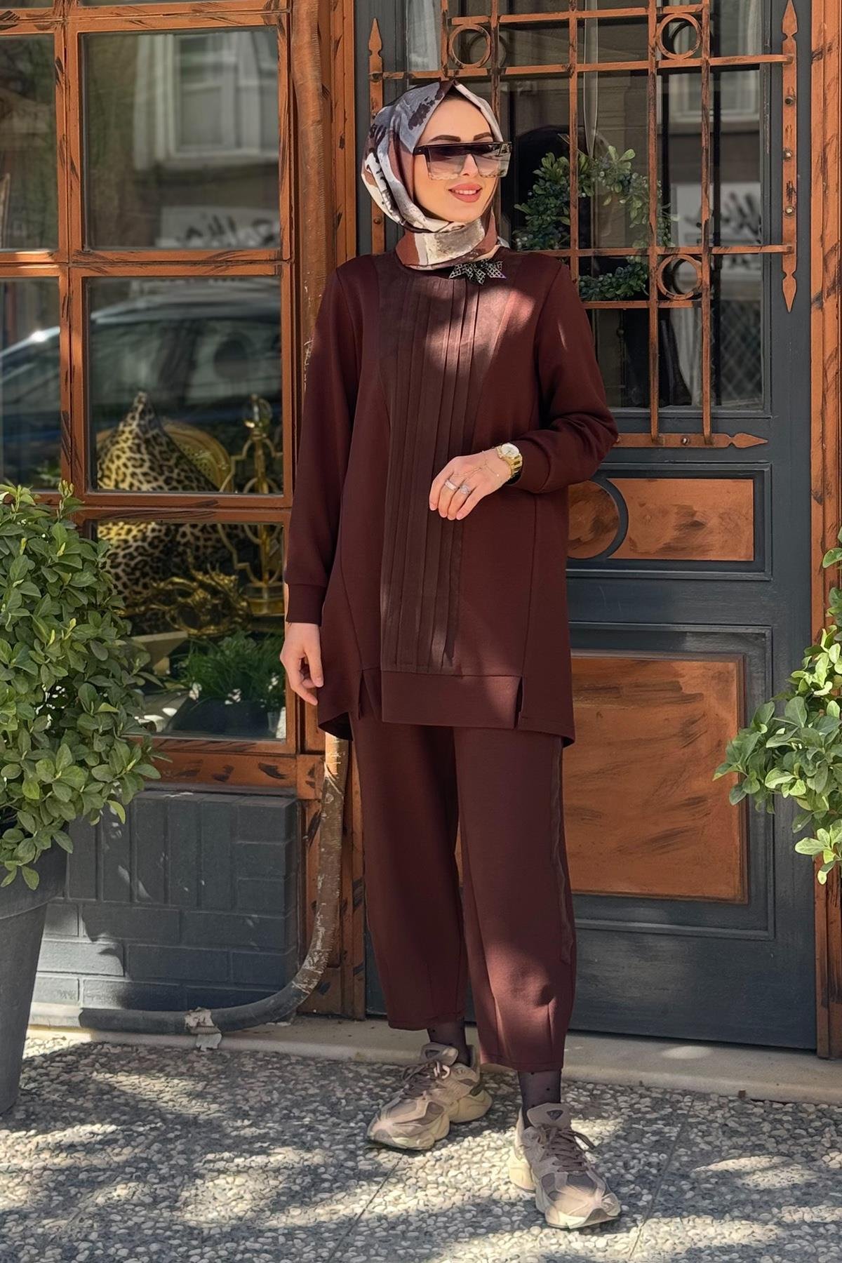 FUAT GÜRŞEN Takım 25Y-3355 Kahverengi