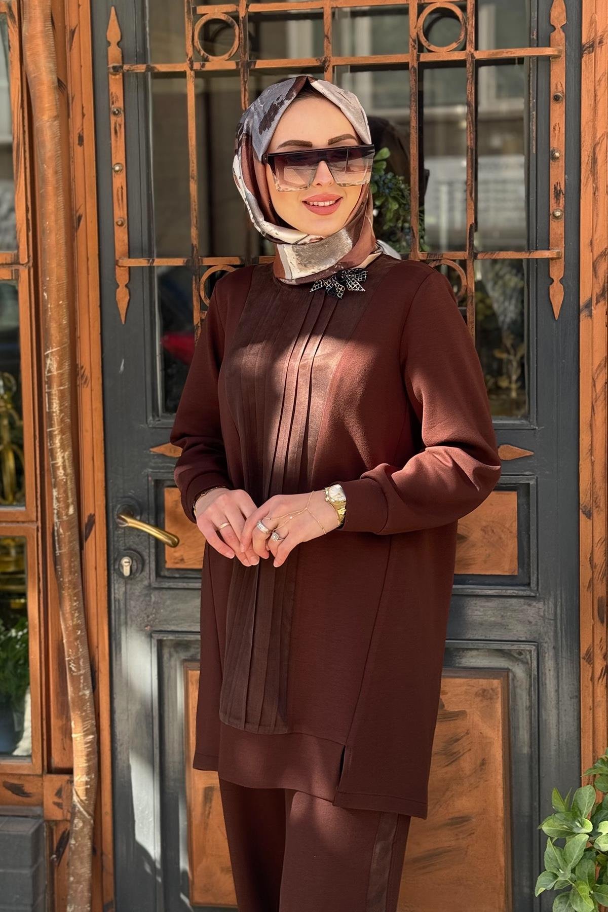 FUAT GÜRŞEN Takım 25Y-3355 Kahverengi