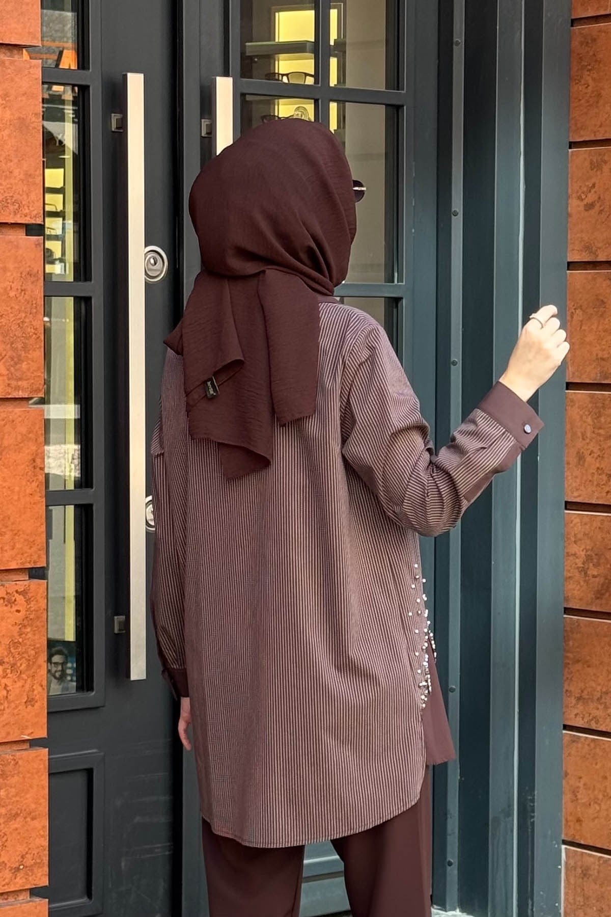 FUAT GÜRŞEN Tunik 26K-6303 Kahve