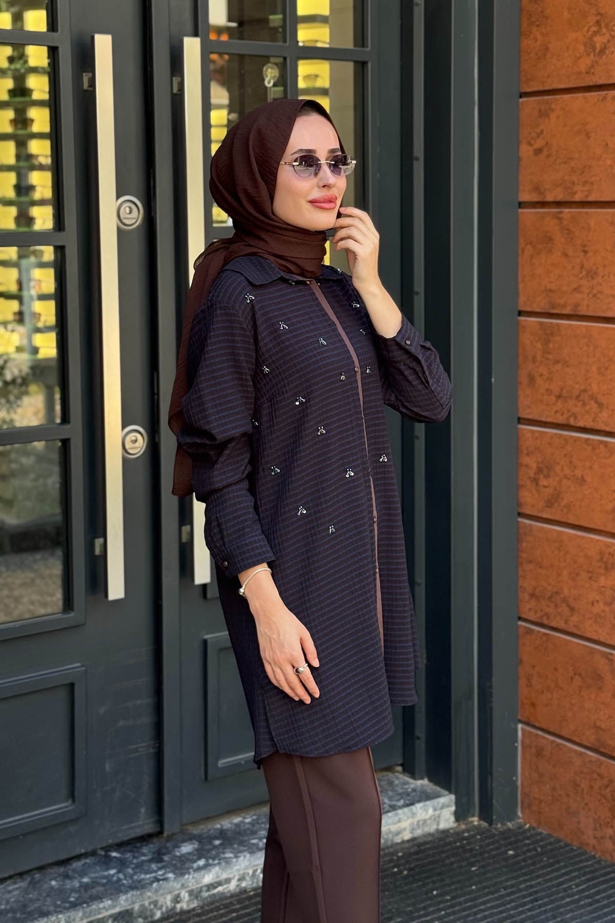 FUAT GÜRŞEN Tunik 26K-6304 Lacivert