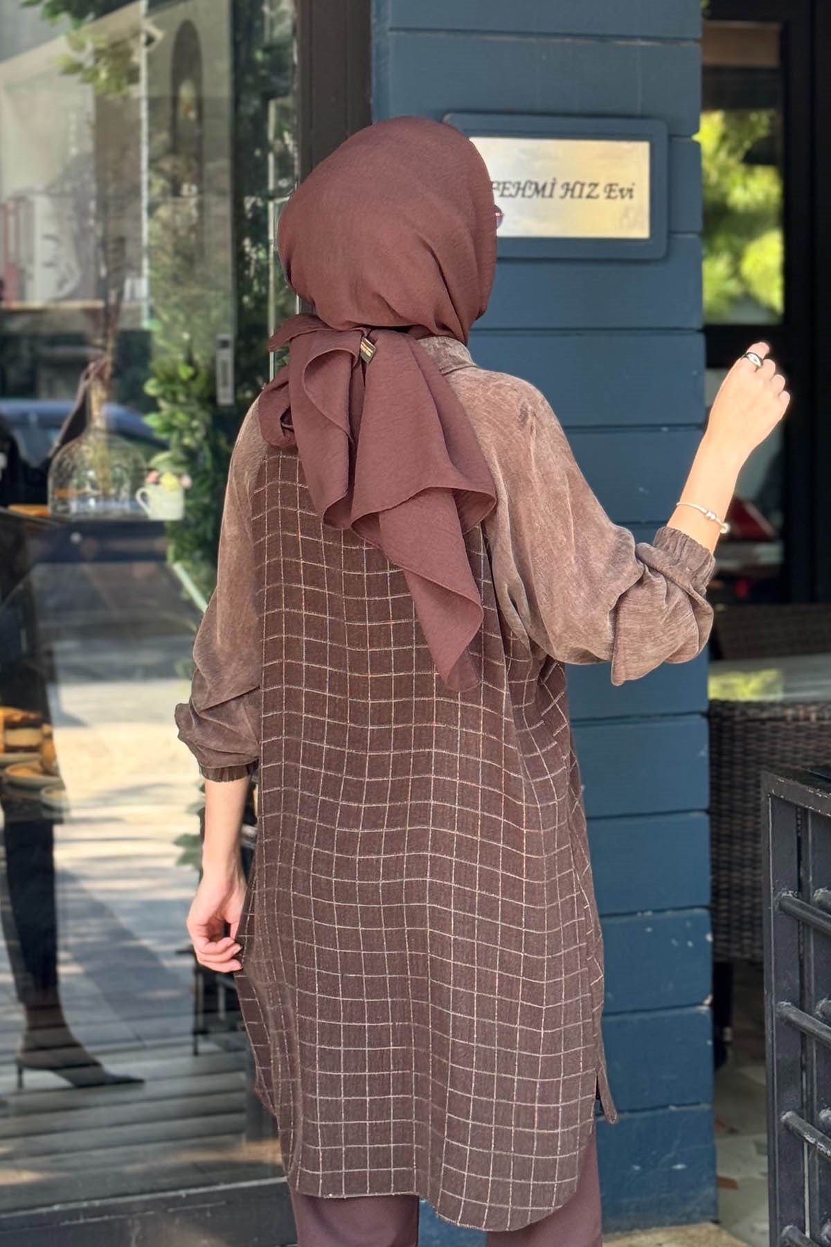 FUAT GÜRŞEN Tunik 26K-6306 Kahve