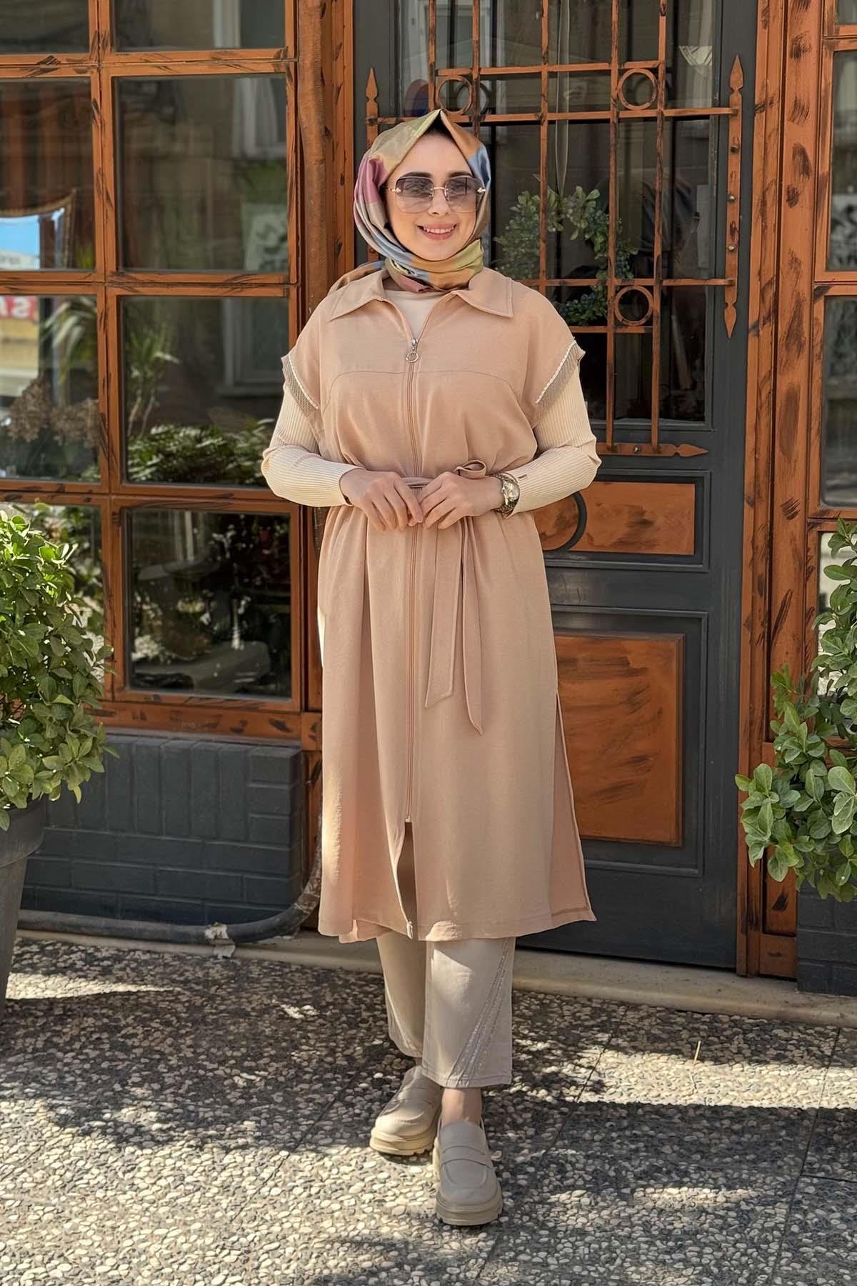 FUAT GÜRŞEN Yelek 25Y-1501.B Bej