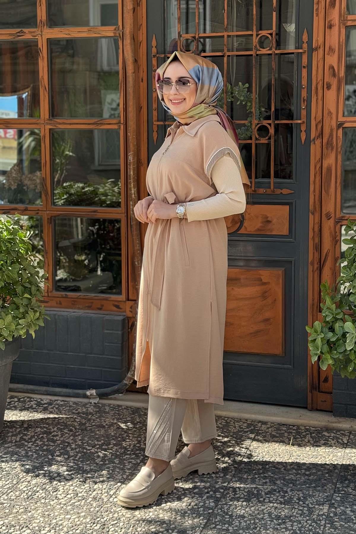 FUAT GÜRŞEN Yelek 25Y-1501.B Bej