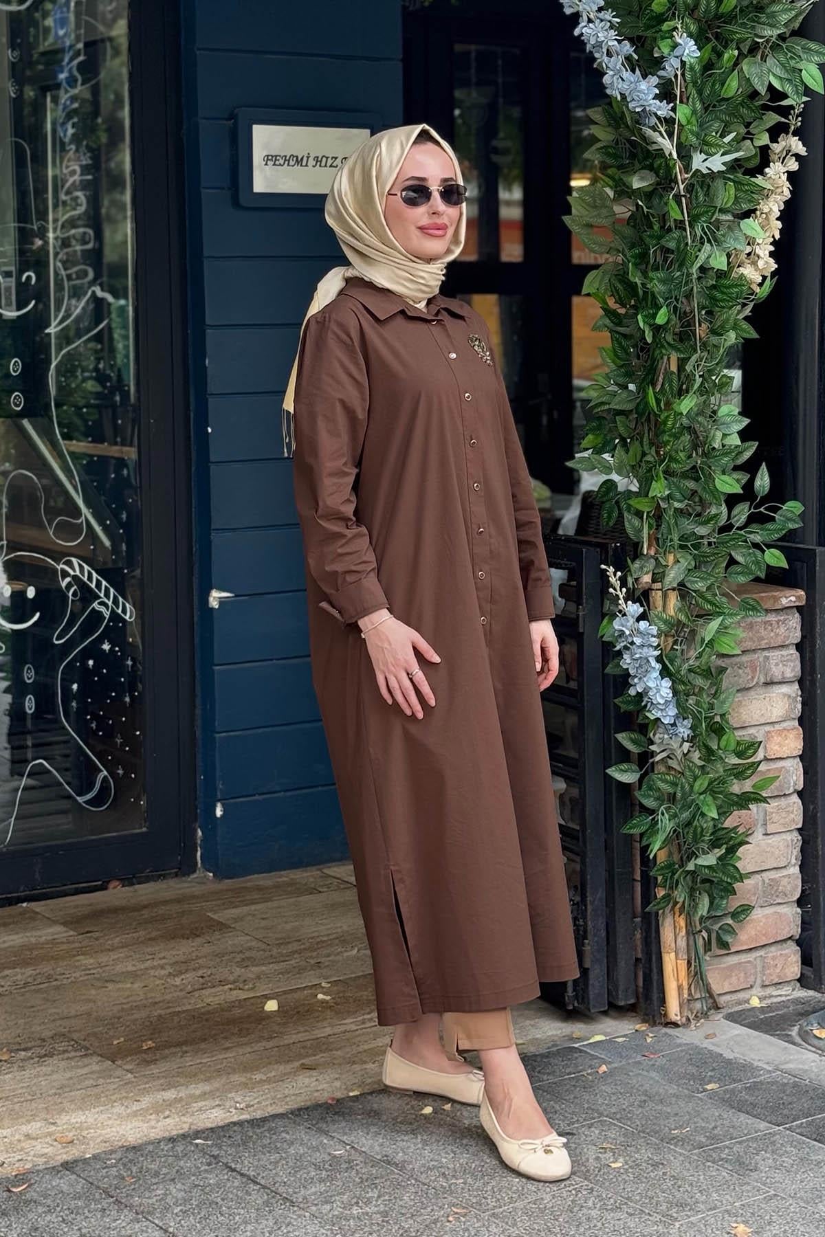 Gala-Xi Tunik 10002611214023 Kahve