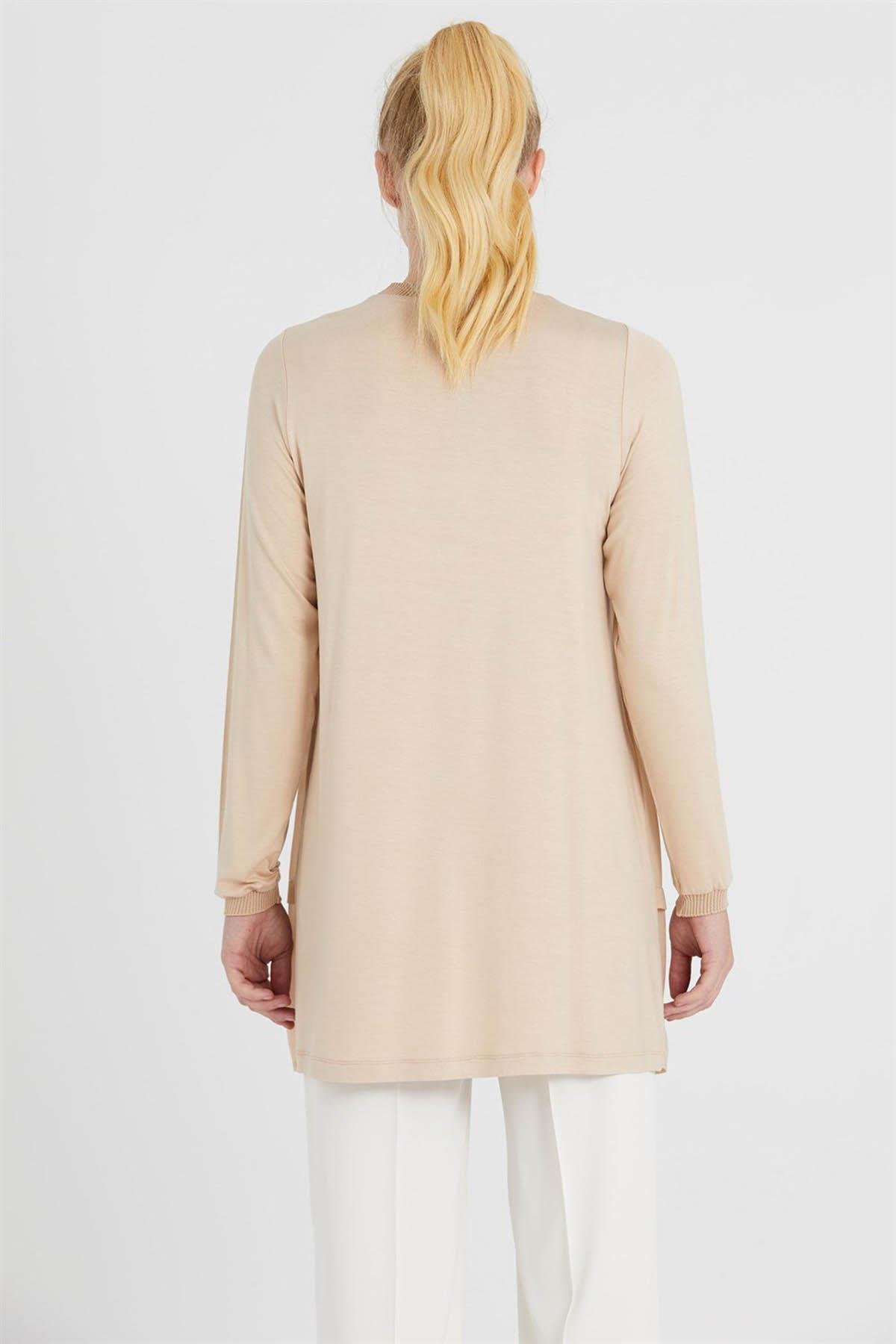 ghisa Büyük Beden İç Tunik GSBASİC4761B Vizon