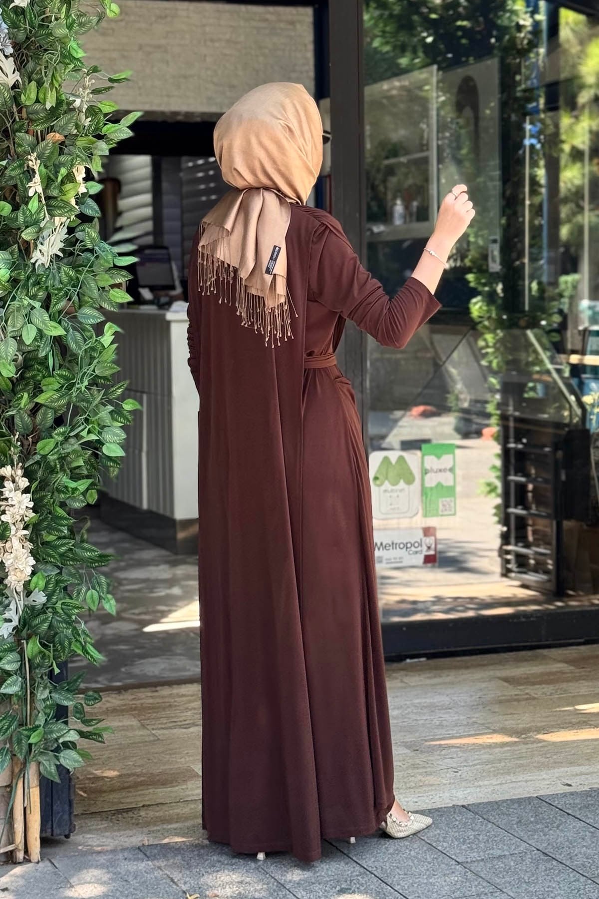Green JADE Sandy Elbise 5016 Kahve