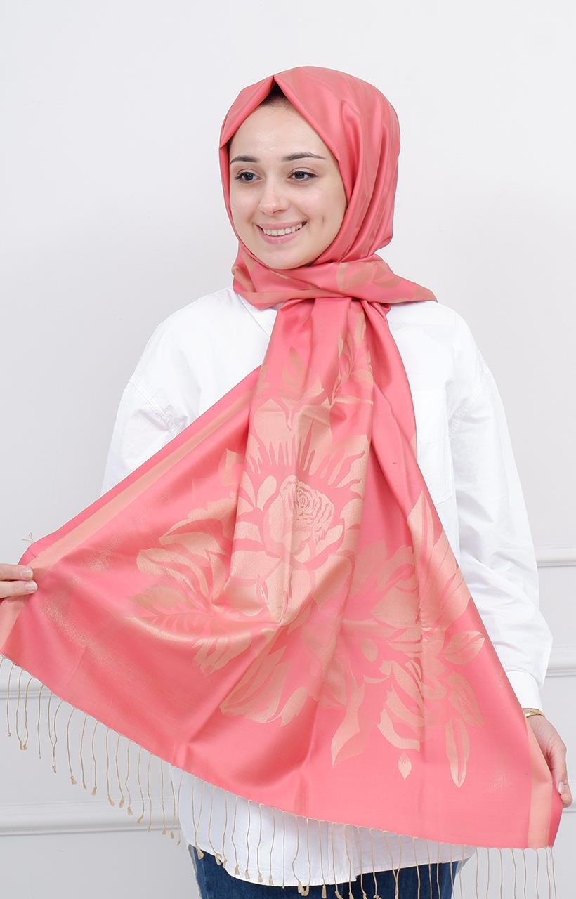 Has Bahçe İpek Şal 04503 Pembe