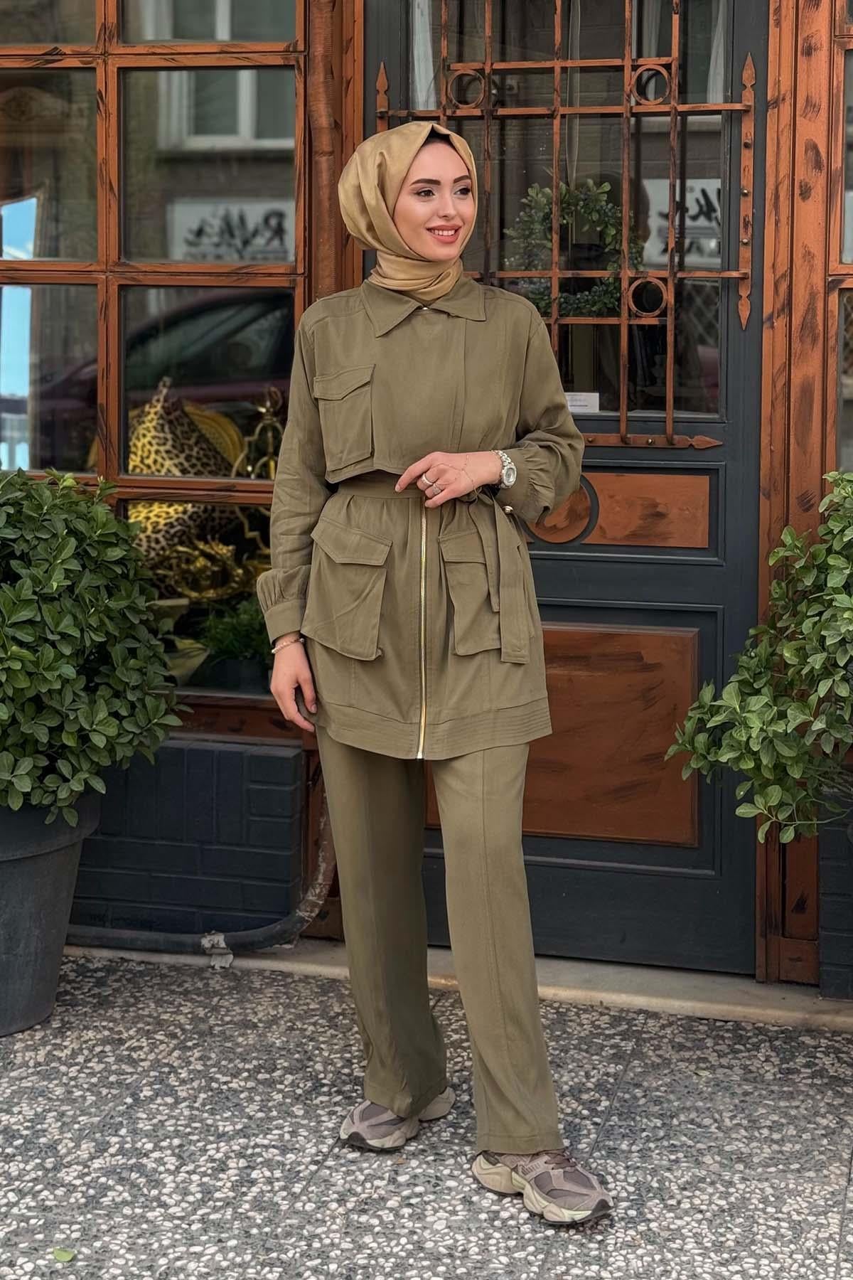 HILAY Aleksa Pantolonlu Takım HLY0125Y101.010 Haki