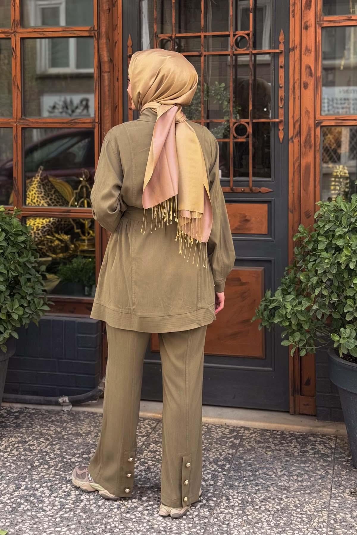 HILAY Aleksa Pantolonlu Takım HLY0125Y101.010 Haki