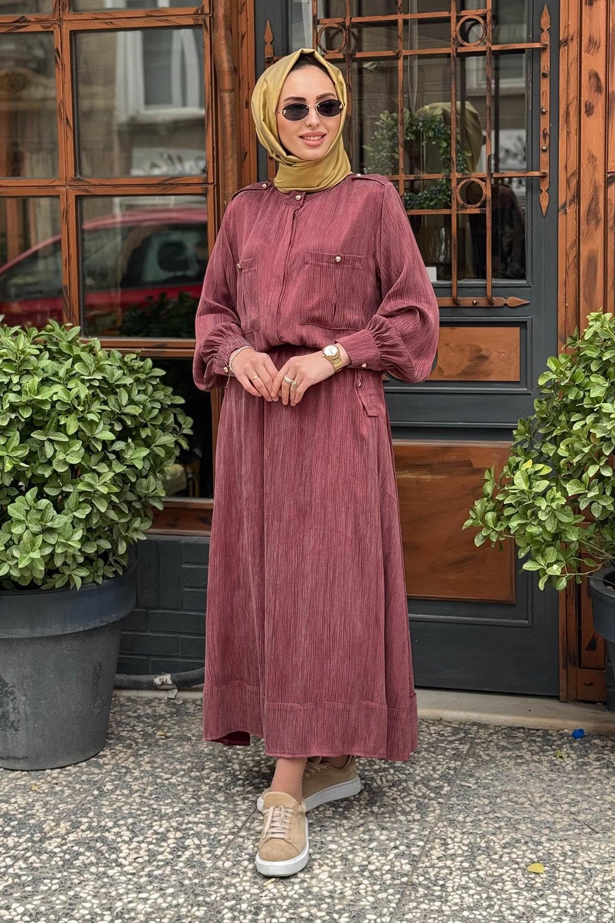 HILAY Bueno Etekli Takım HLY0125K101.004 Mürdüm
