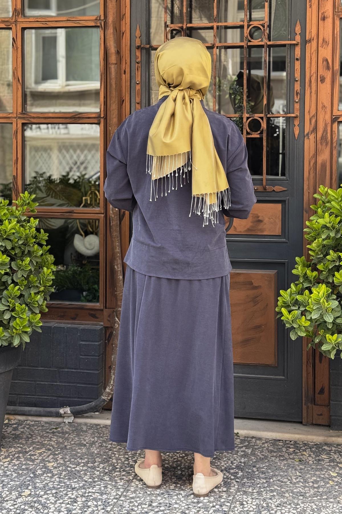 HİLAY Hazel Etekli Takım HLY0125Y101.020 Lacivert
