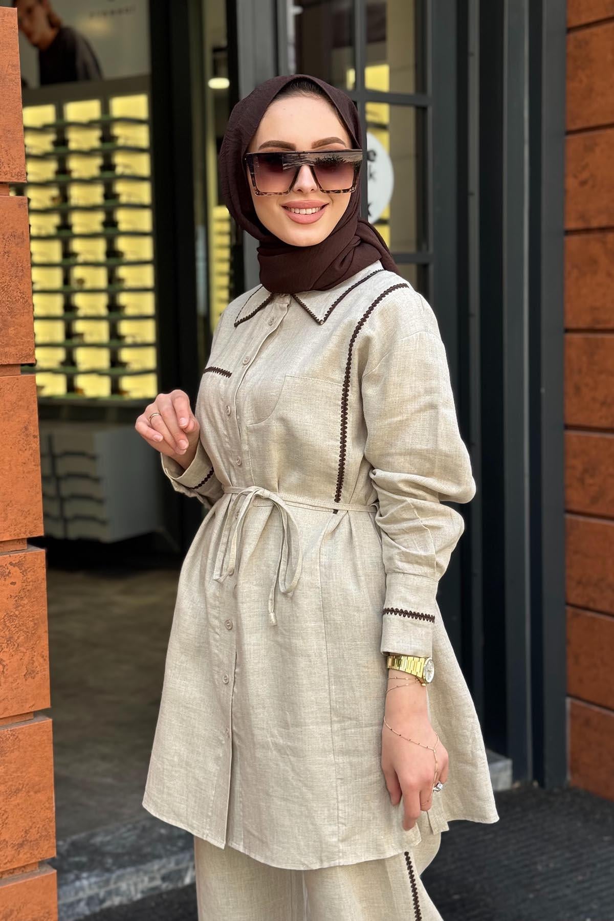HILAY Larin Pantolonlu Takım HLY0125Y101.035 NATURE