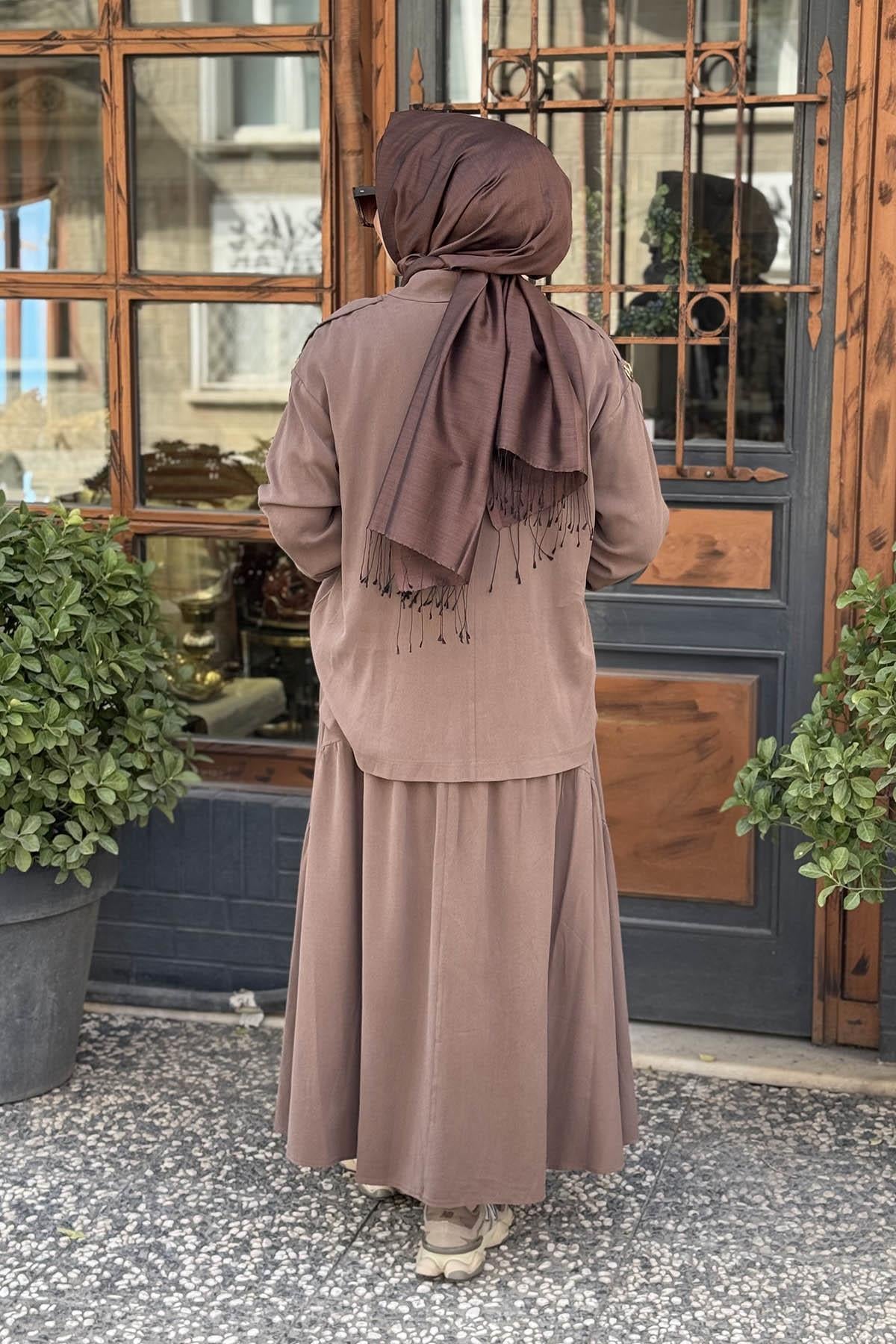 HILAY Nına Etekli Takım HLY0125Y101.015 Kahverengi