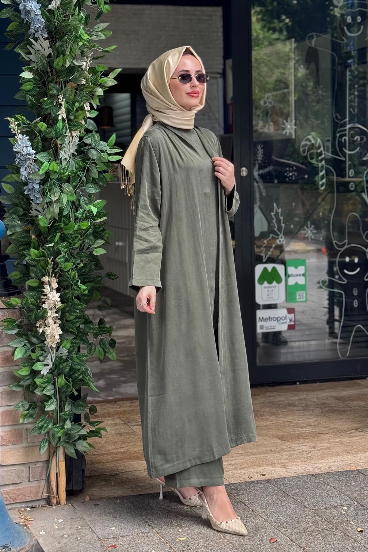 İNVEE 3lü Pantolonlu Takım 7159 Haki