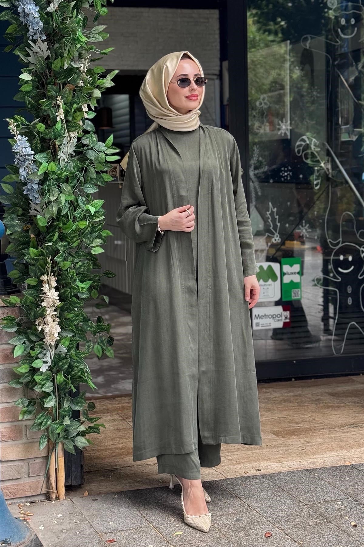 İNVEE 3lü Pantolonlu Takım 7159 Haki