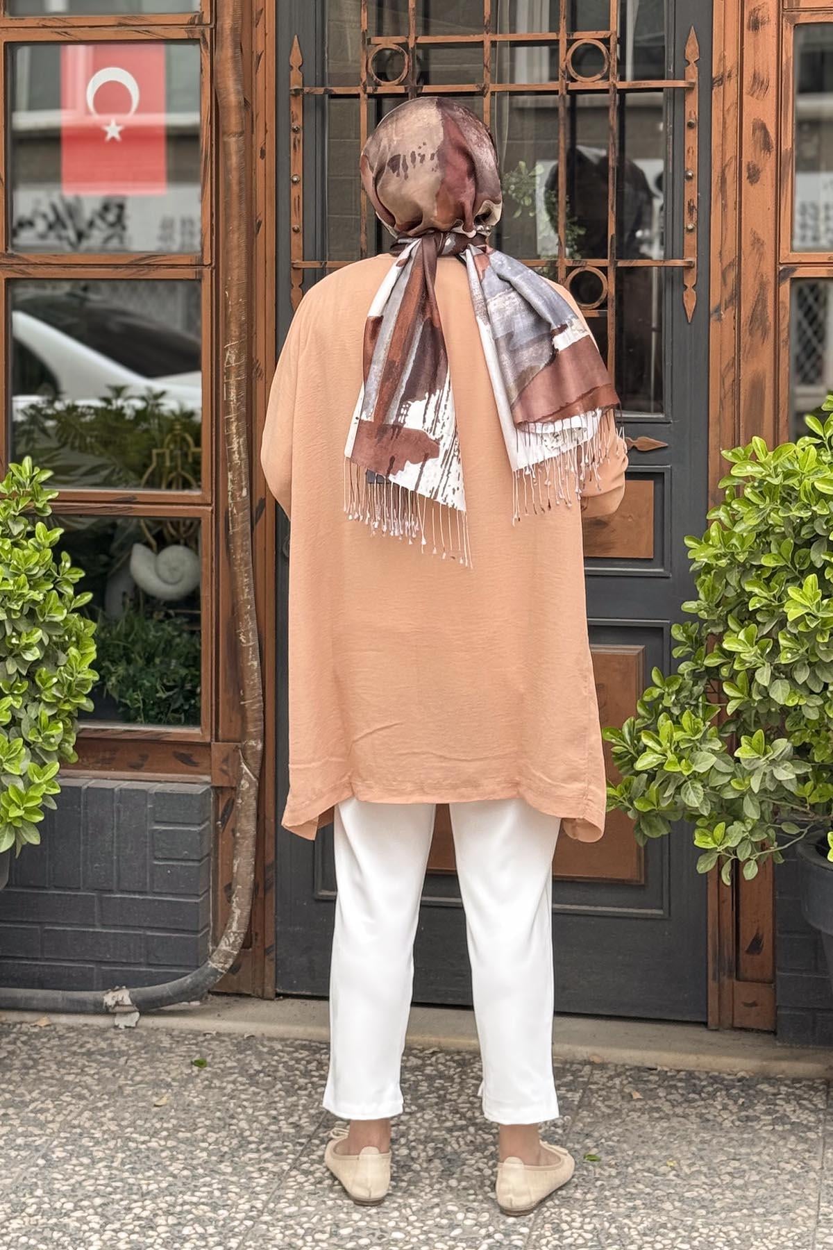 İNVEE Caz Tunik 7104 Camel