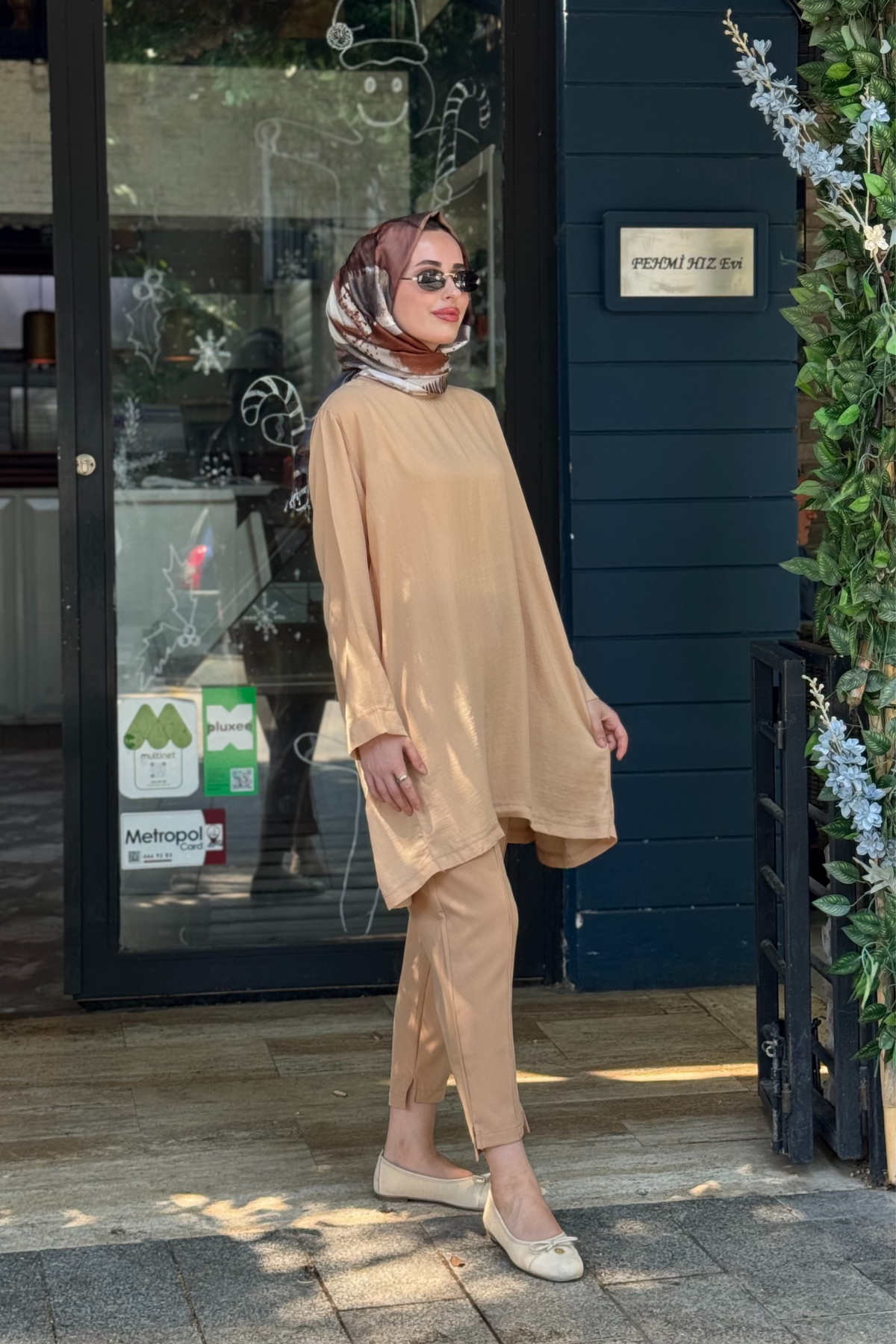 İNVEE Caz Tunik 7104 Nohut