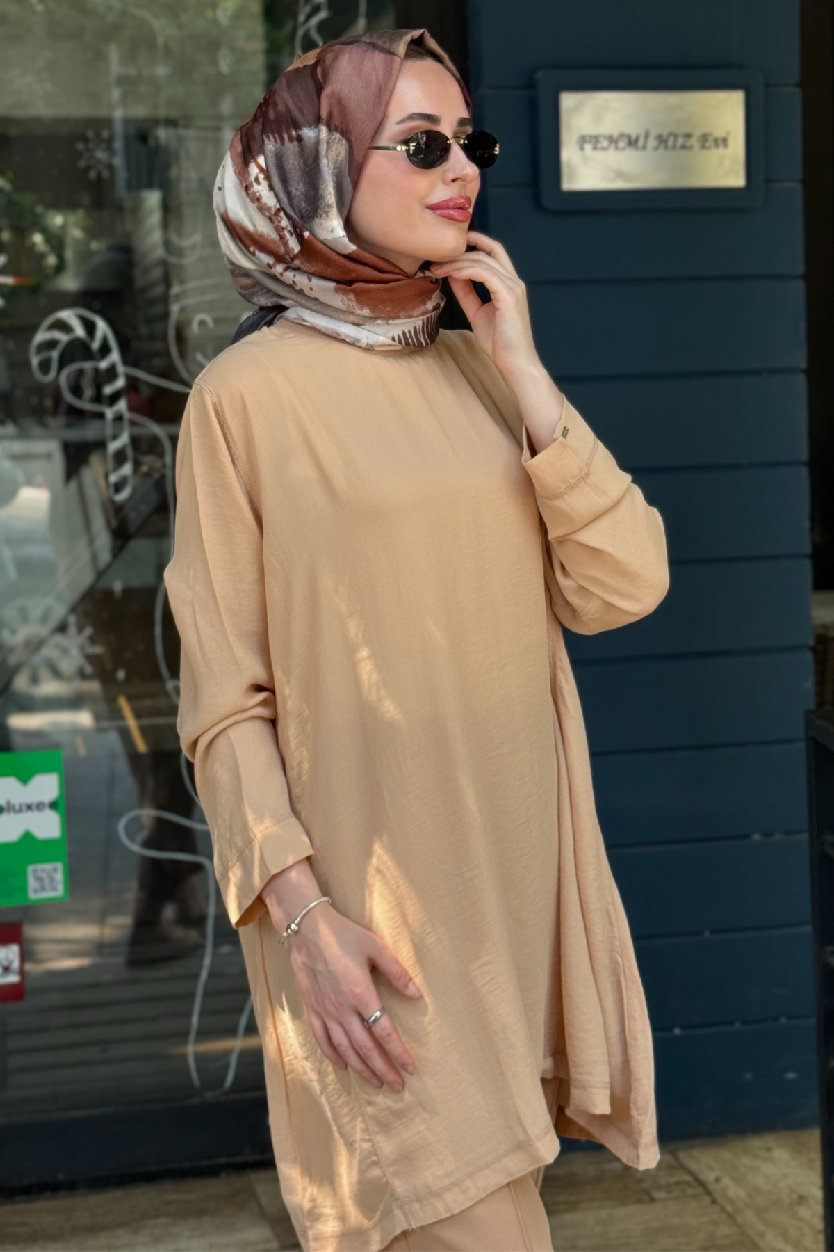 İNVEE Caz Tunik 7104 Nohut