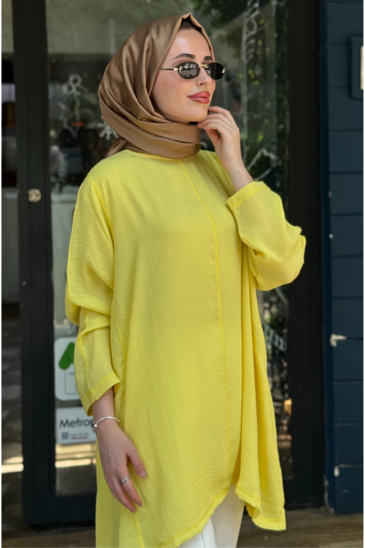 İNVEE Caz Tunik 7104 Sarı