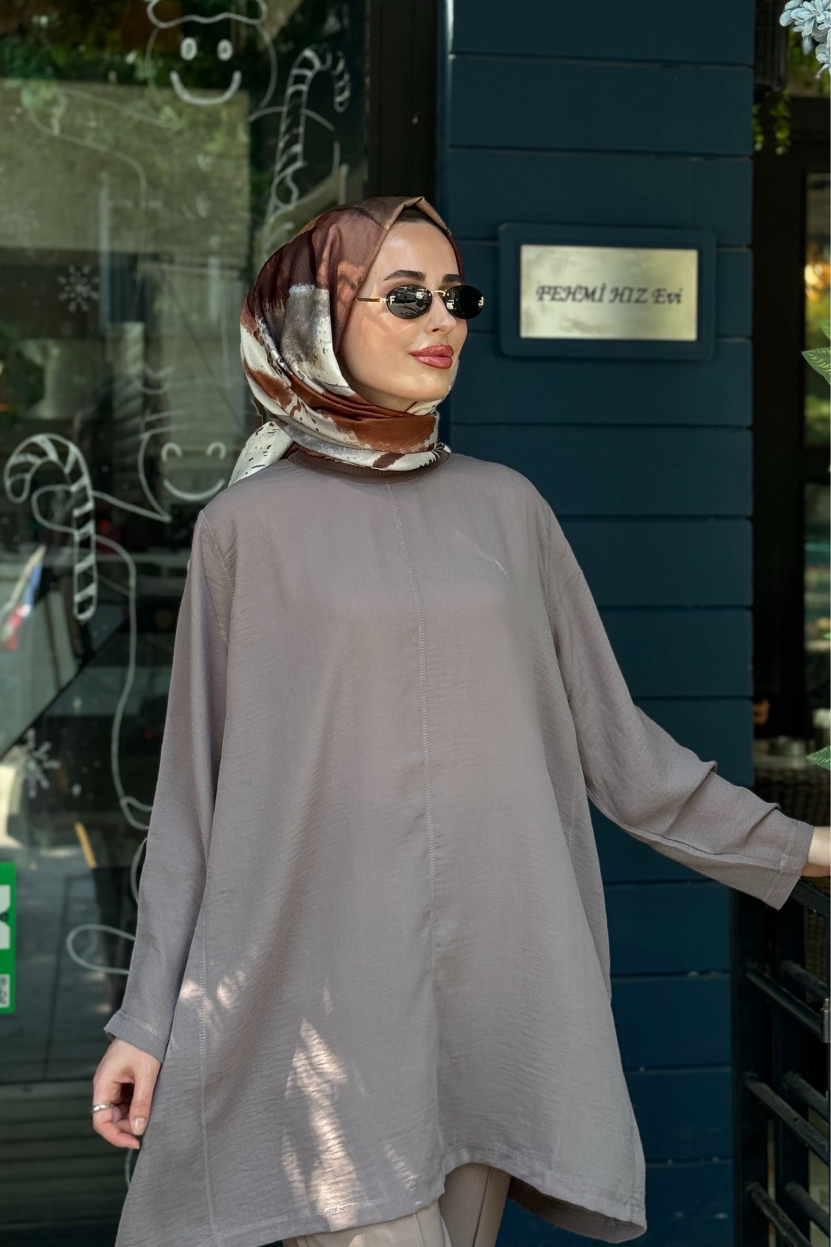 İNVEE Caz Tunik 7104 Vizon