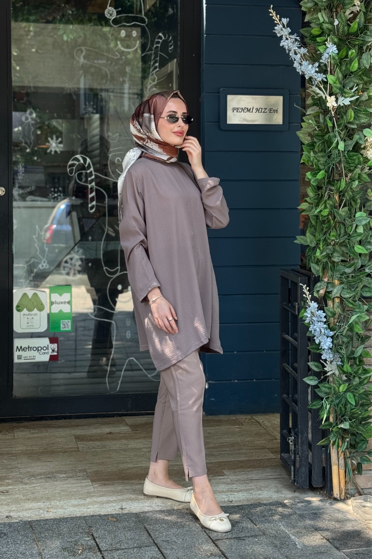 İNVEE Caz Tunik 7104 Vizon
