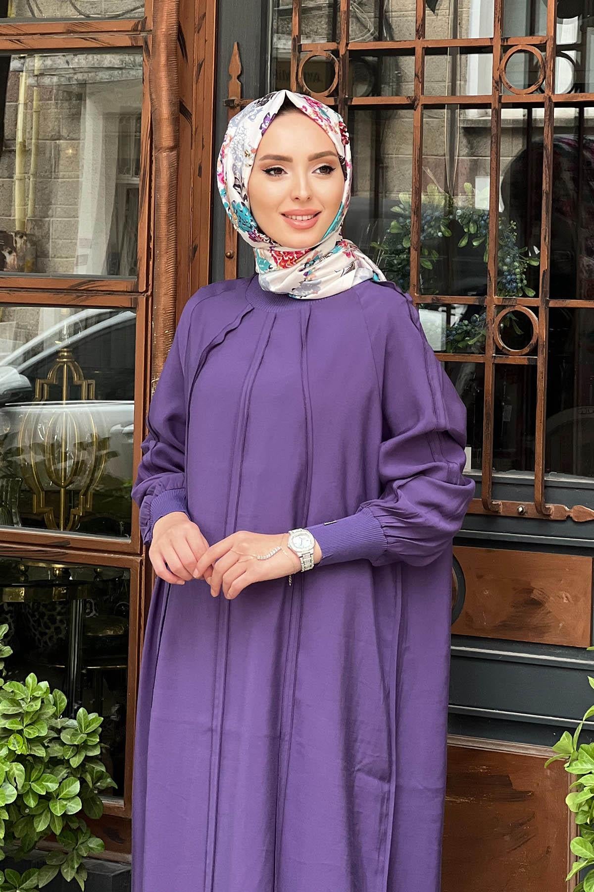 İNVEE Elbise 6936 Mor