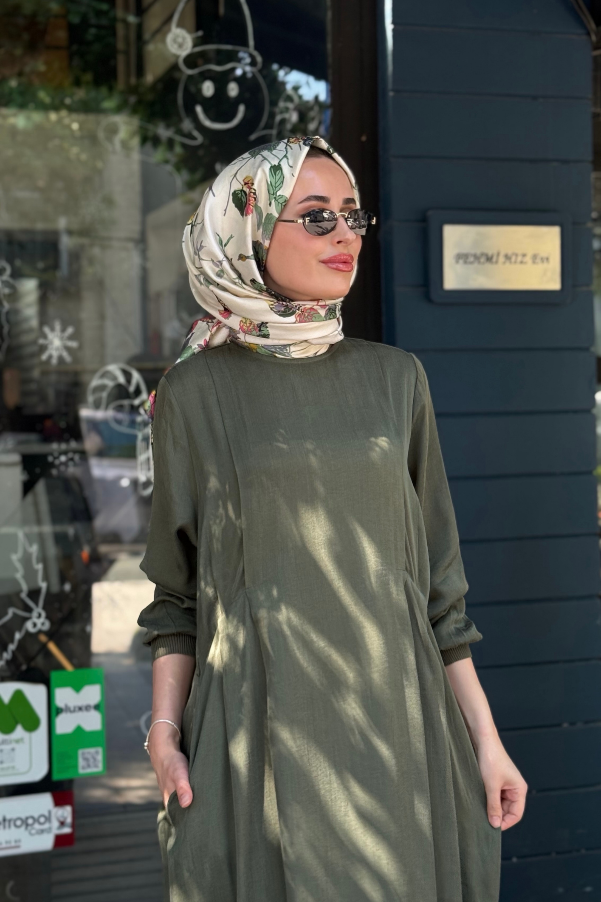 İNVEE Elbise 7013 Haki