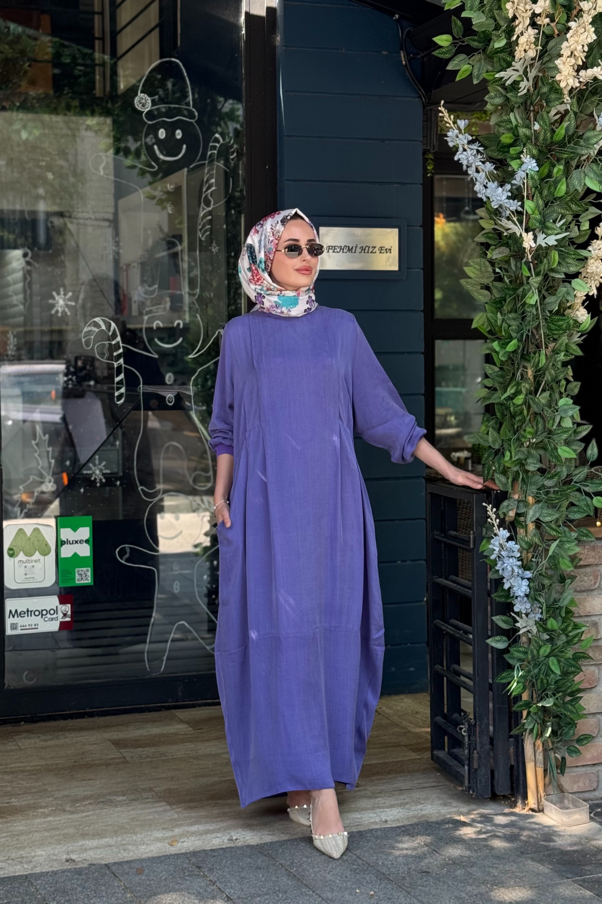 İNVEE Elbise 7013 Mor