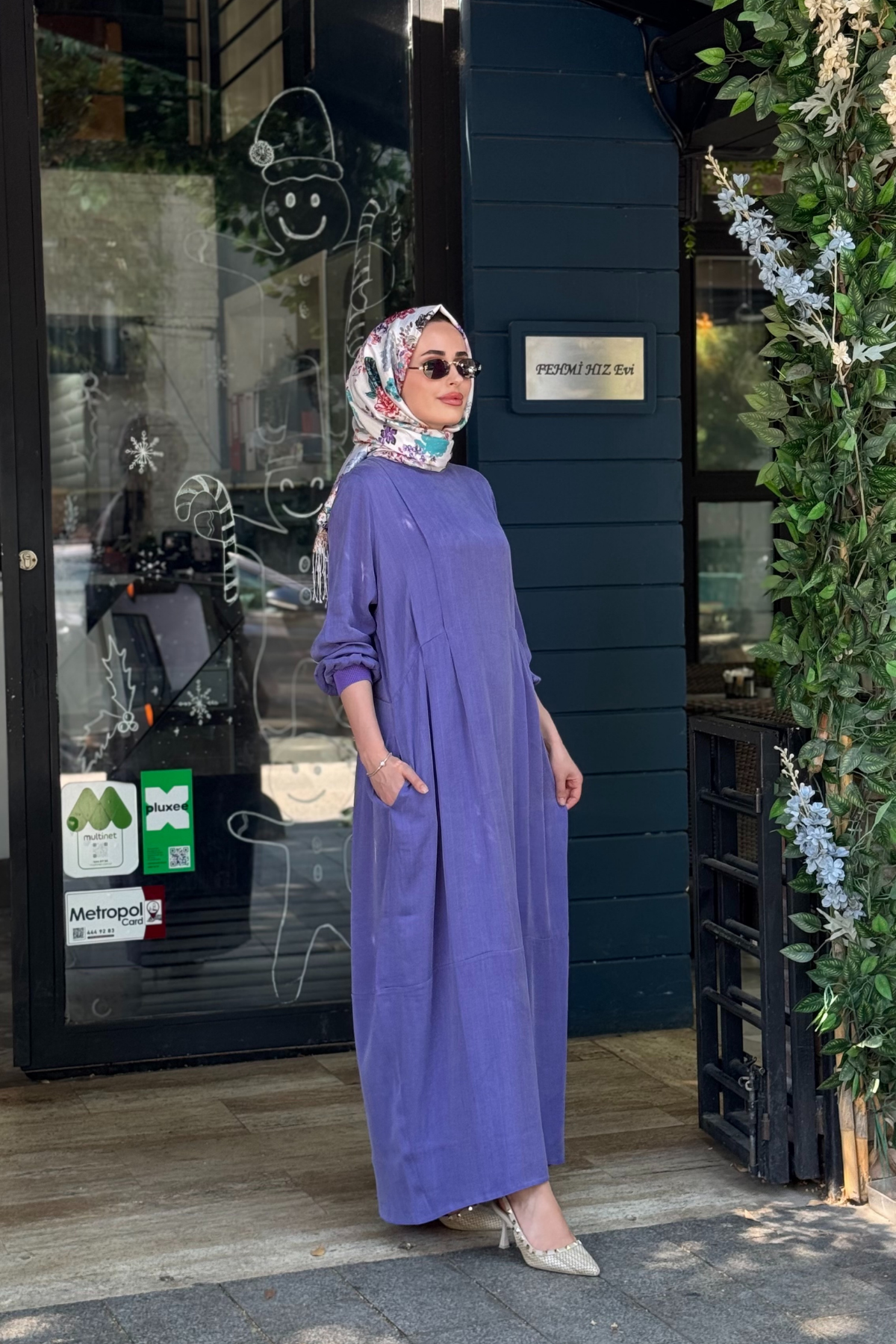 İNVEE Elbise 7013 Mor