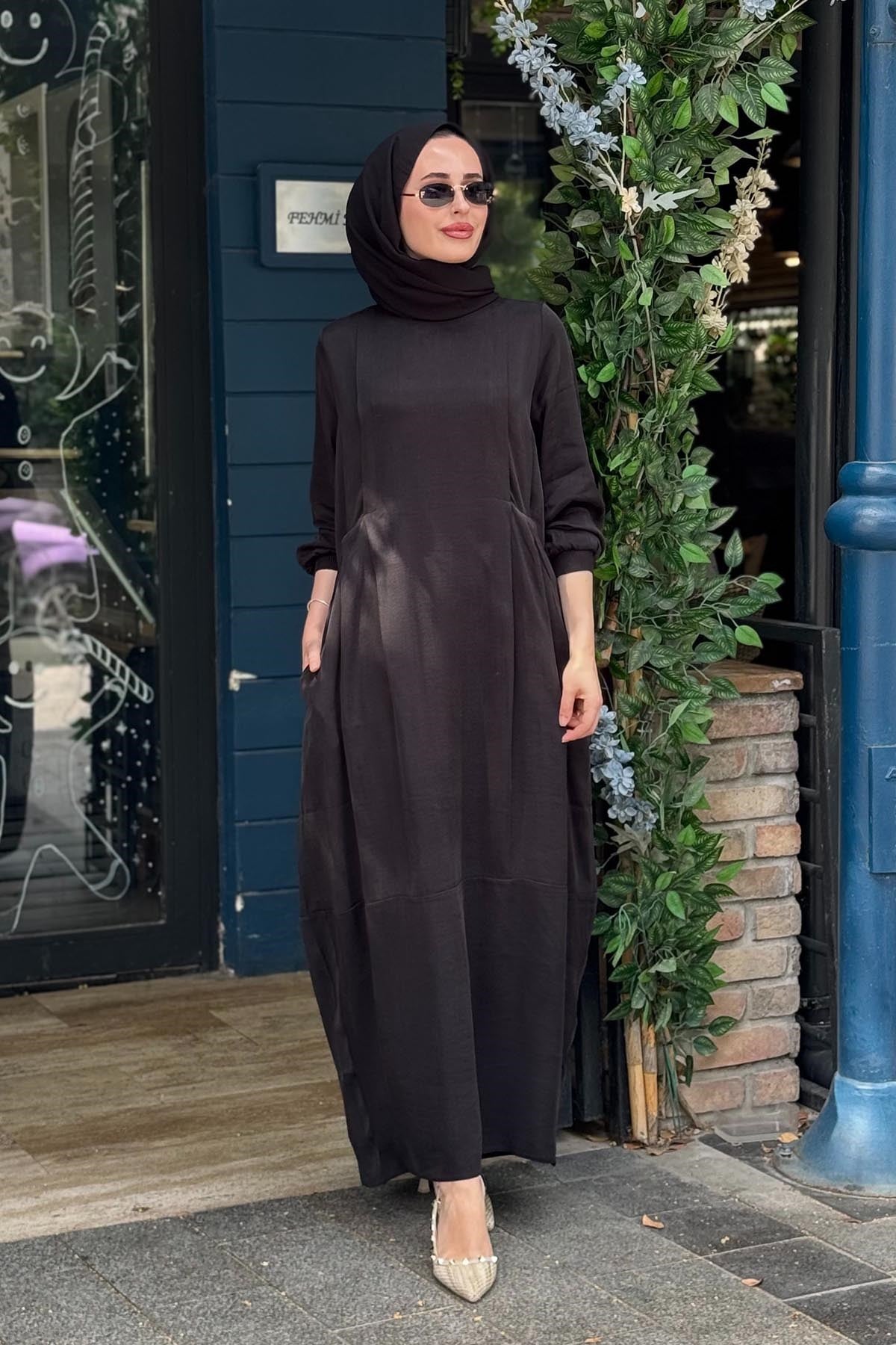 İNVEE Elbise 7013 Siyah