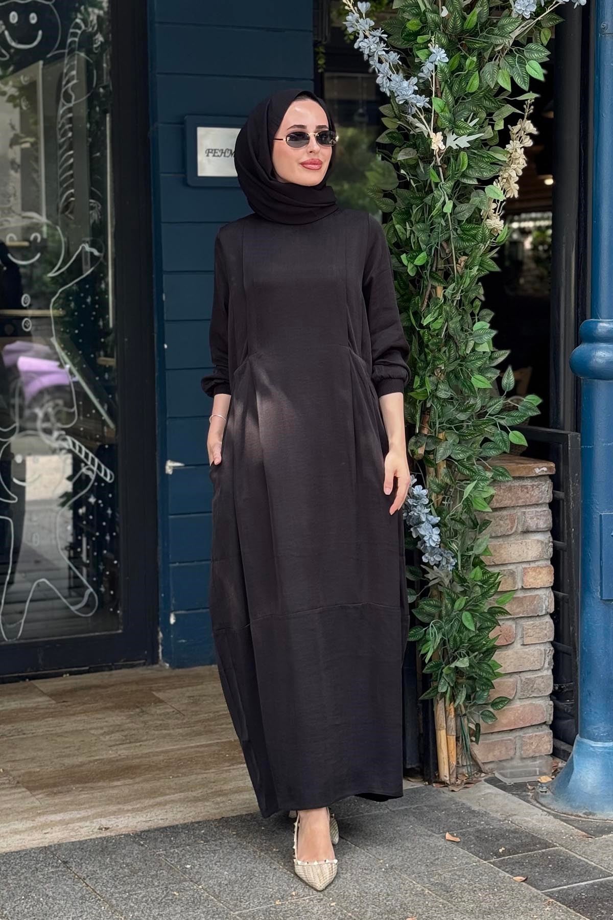 İNVEE Elbise 7013 Siyah