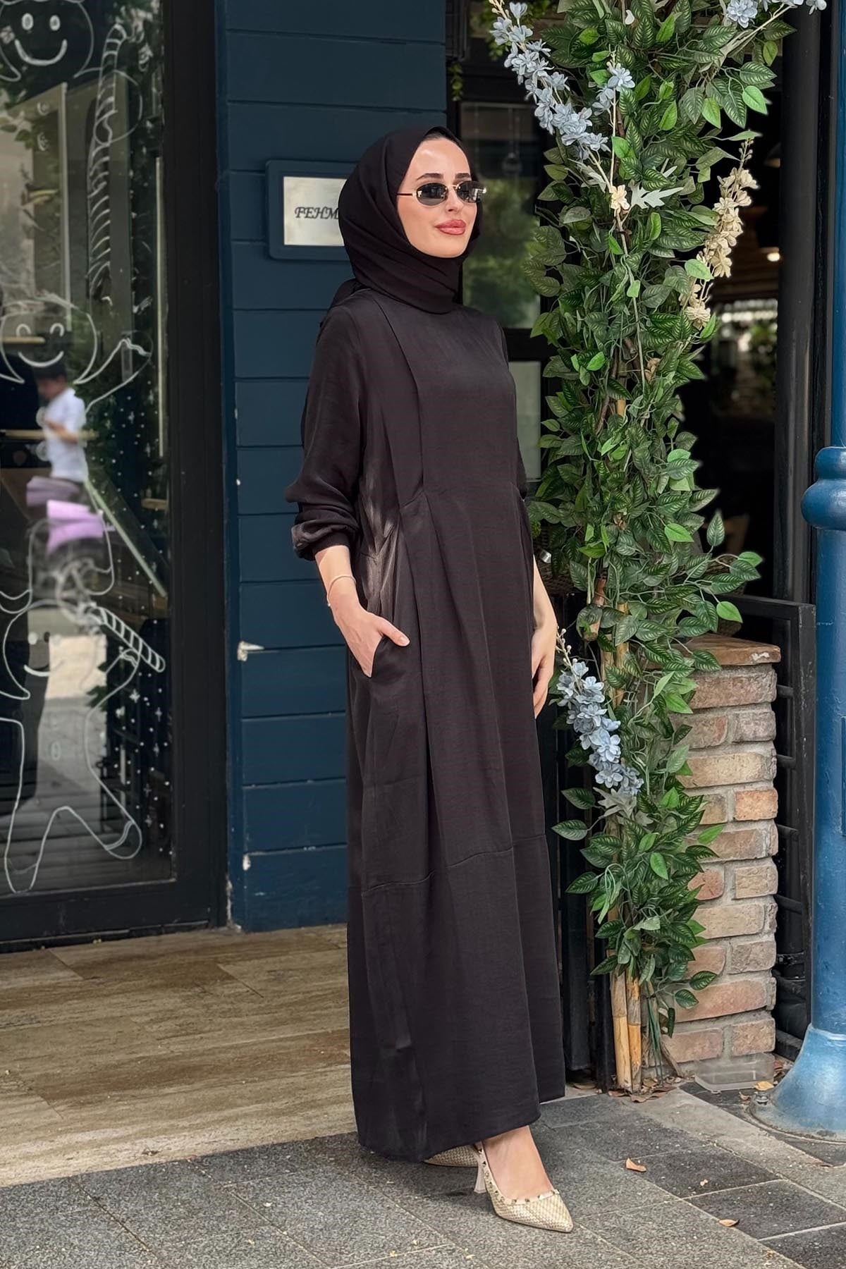 İNVEE Elbise 7013 Siyah