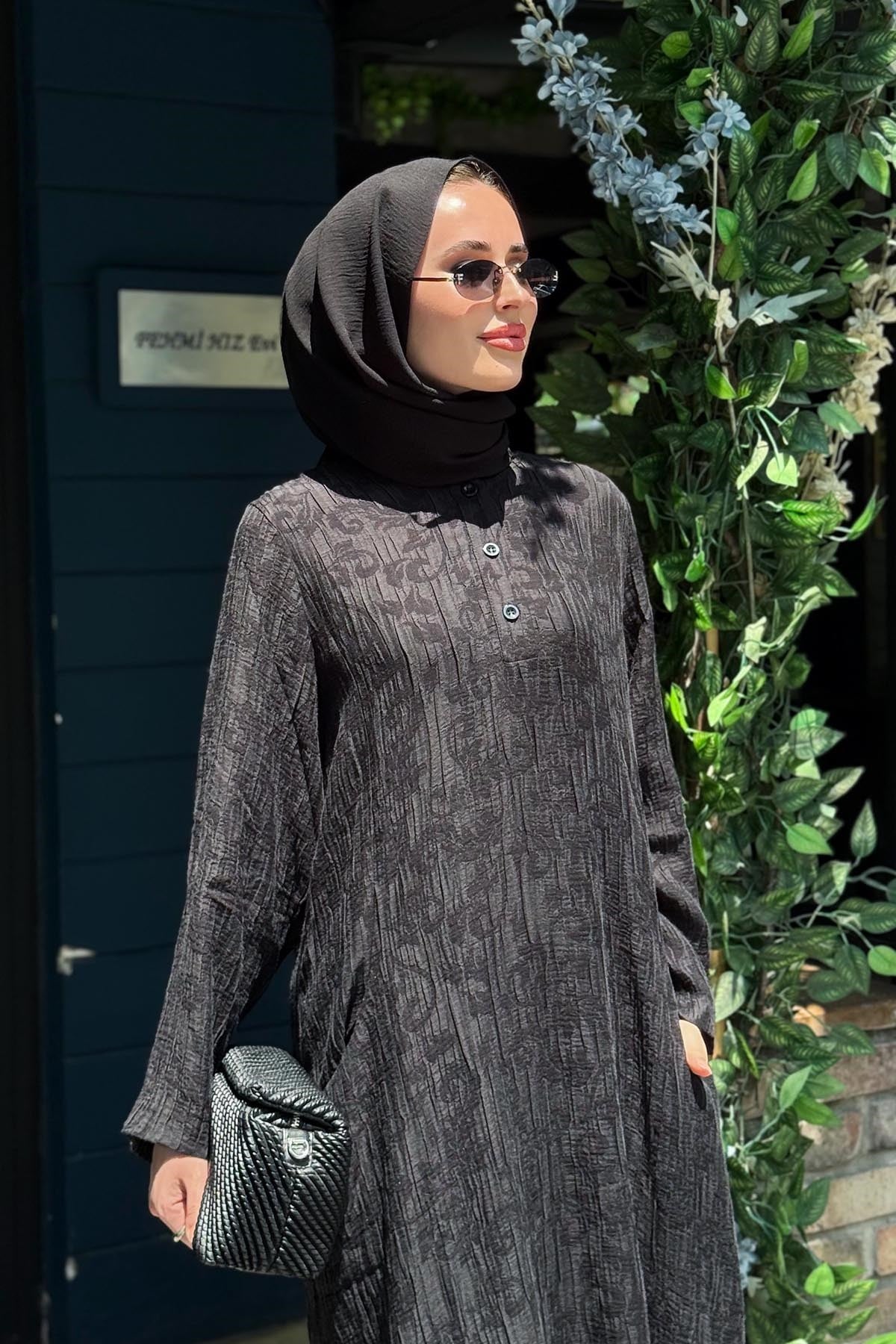 İNVEE Elbise 7026 Siyah