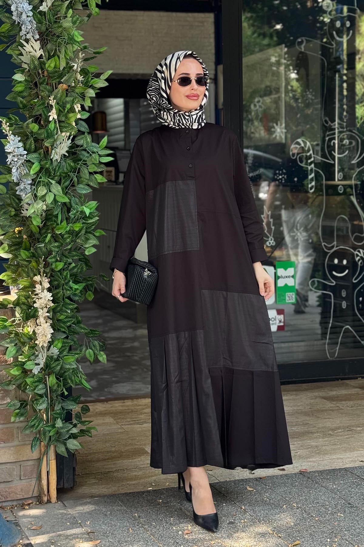 İNVEE Elbise 7157 Siyah