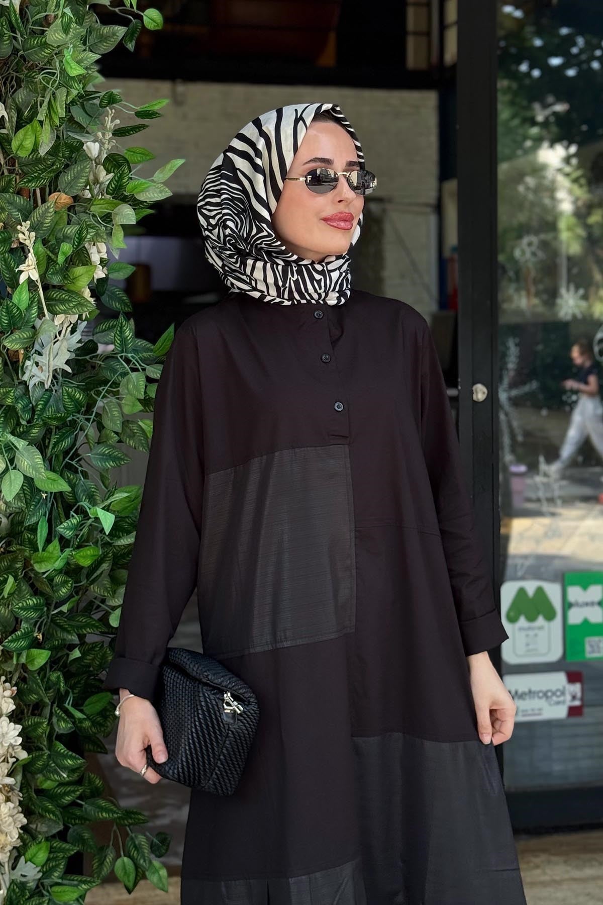 İNVEE Elbise 7157 Siyah