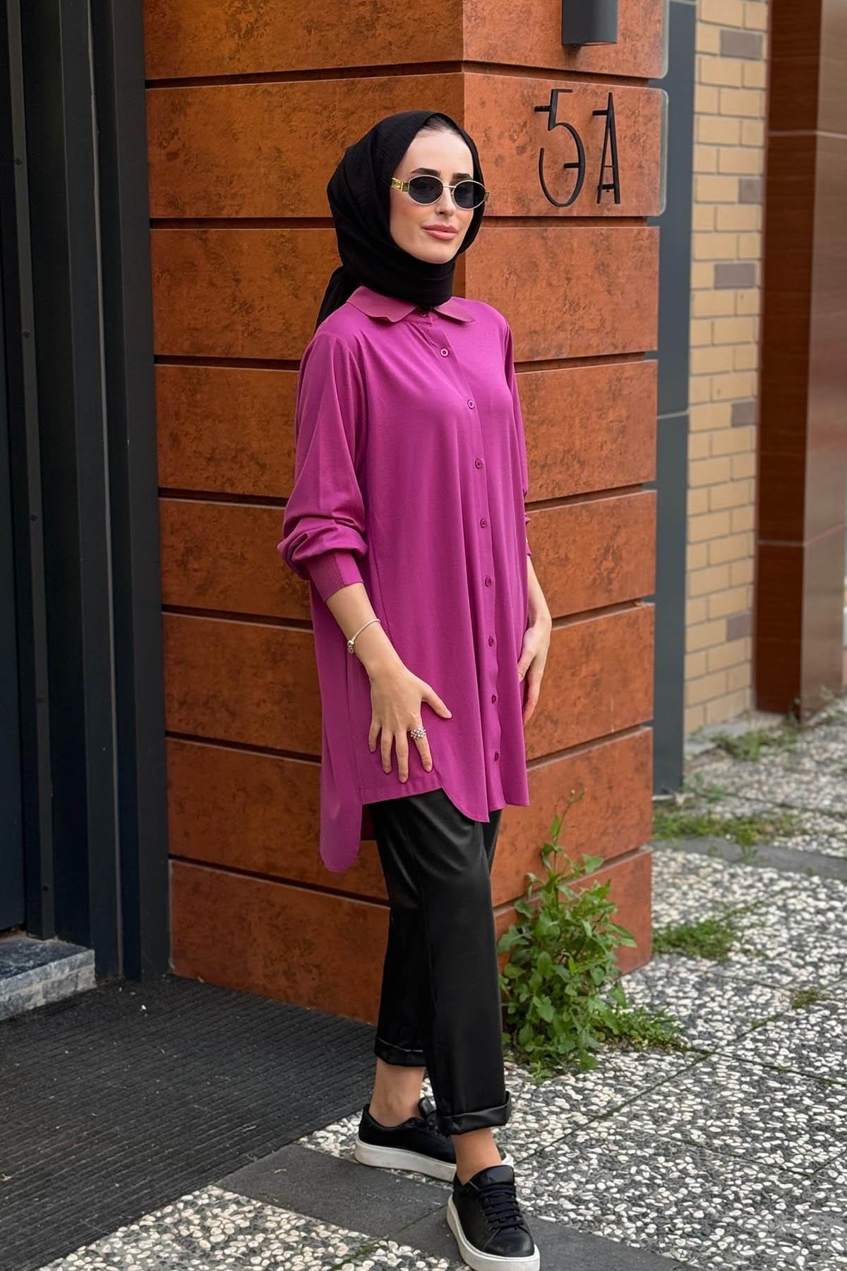 İNVEE Gömlek 6926 Menekşe