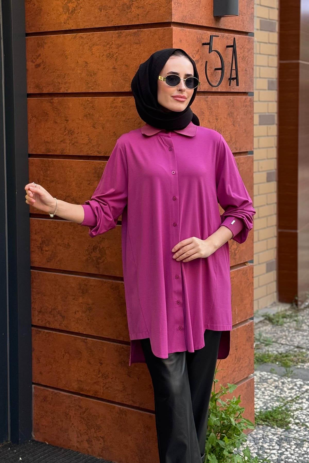 İNVEE Gömlek 6926 Menekşe