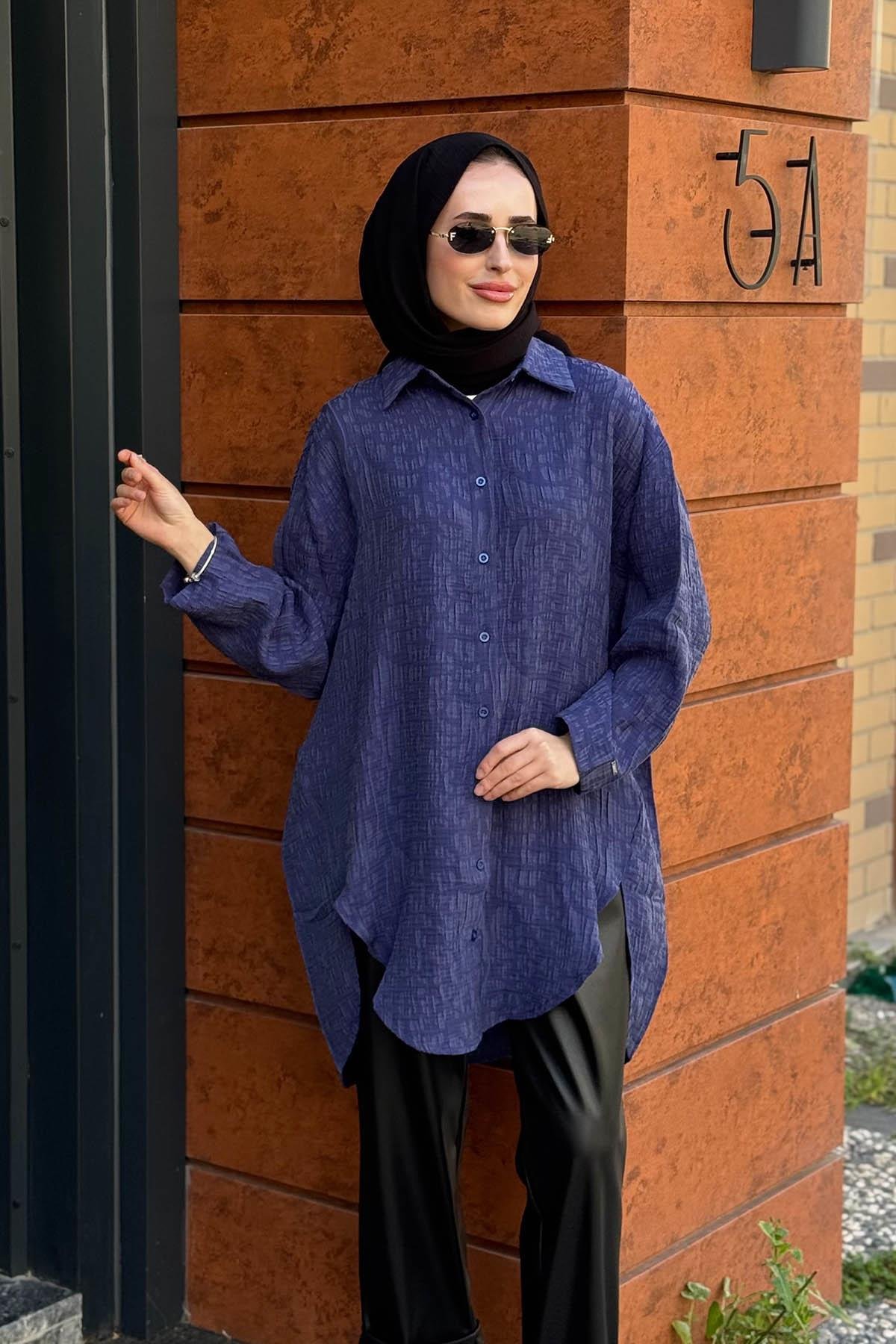 İNVEE Gömlek 7017 İndigo
