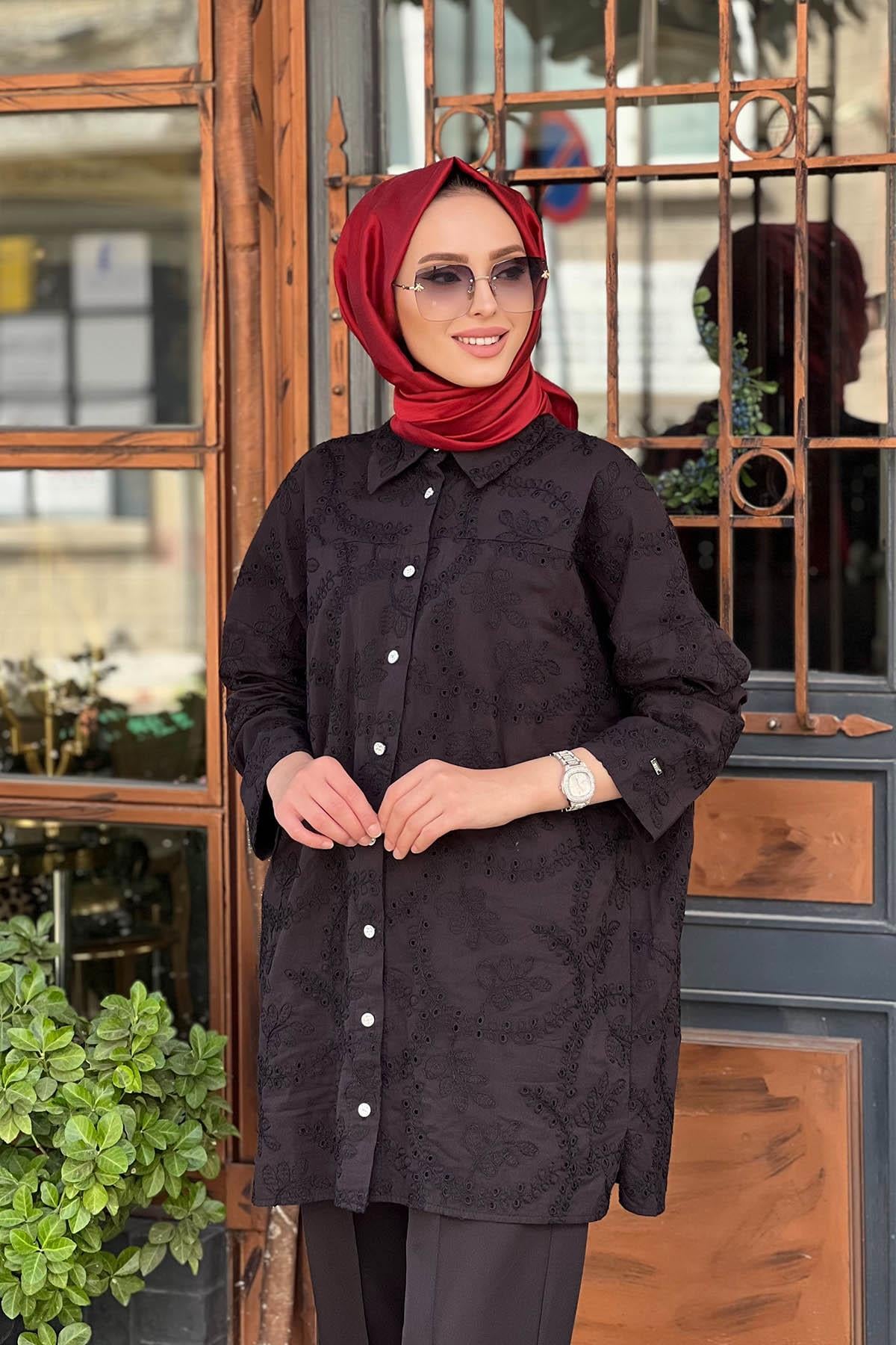 İNVEE Gömlek 7019 Siyah