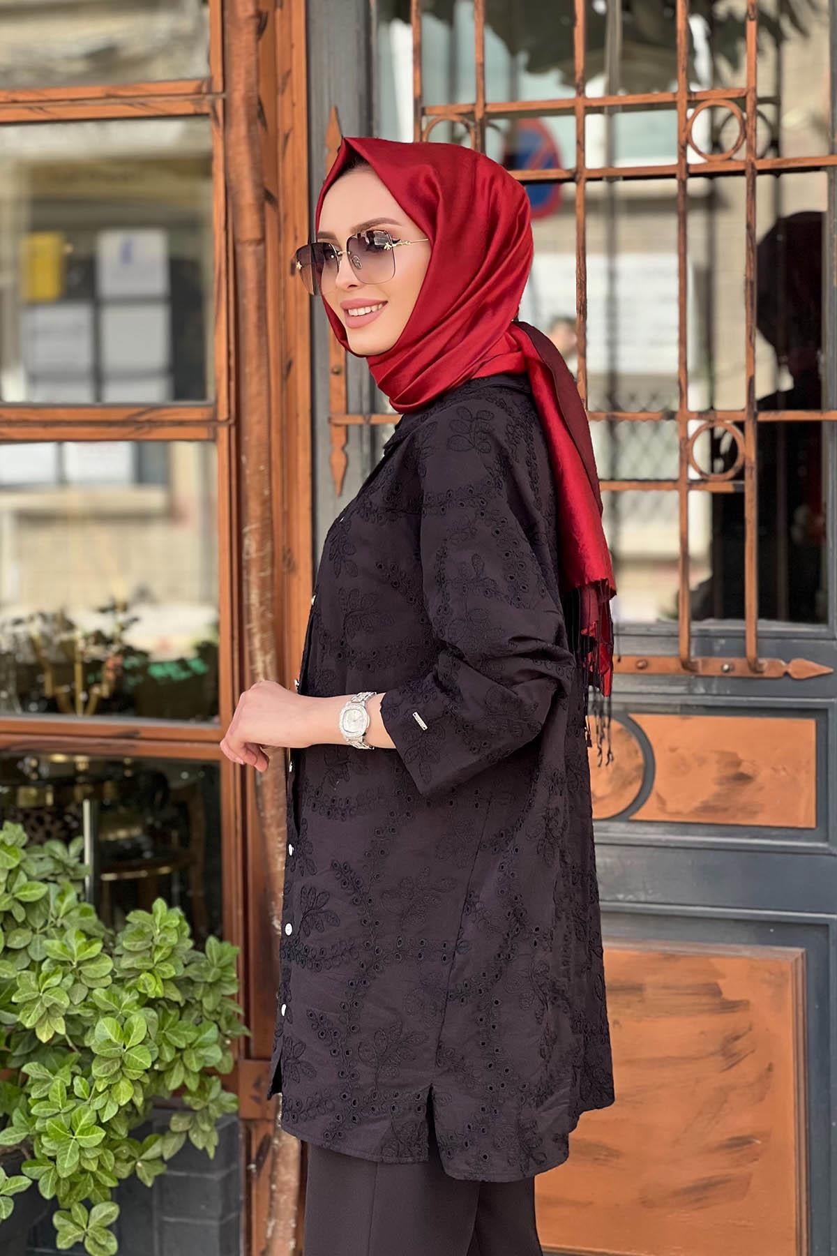 İNVEE Gömlek 7019 Siyah