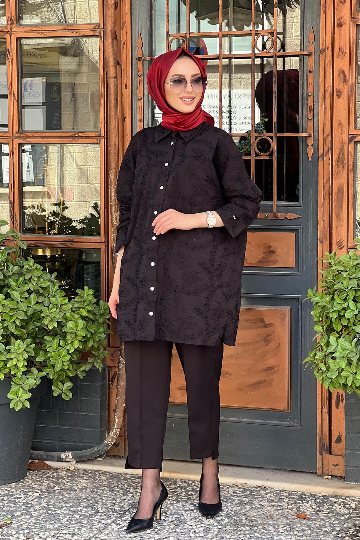 İNVEE Gömlek 7019 Siyah