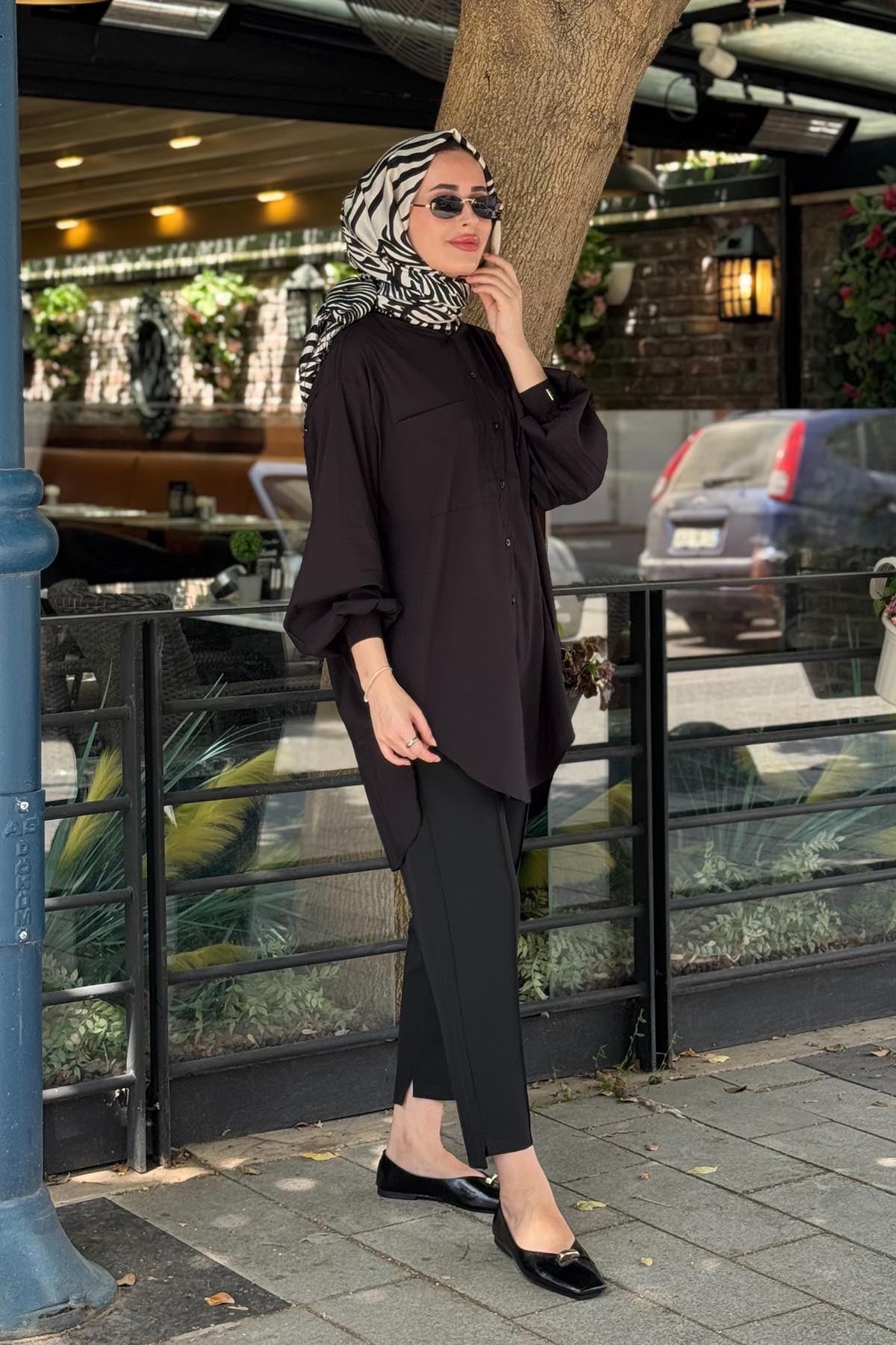 İNVEE Gömlek 7021 Siyah