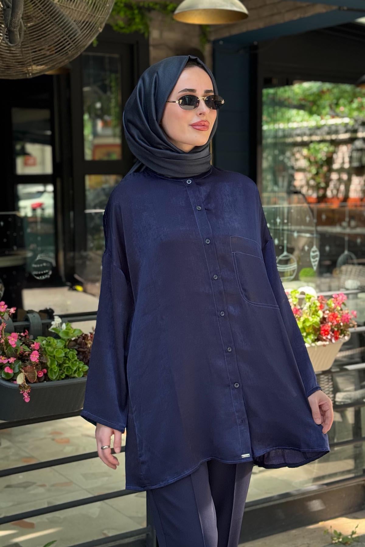 İNVEE Gömlek 7122 Lacivert